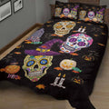Happy Halloween - Skull Quilt Bed Set