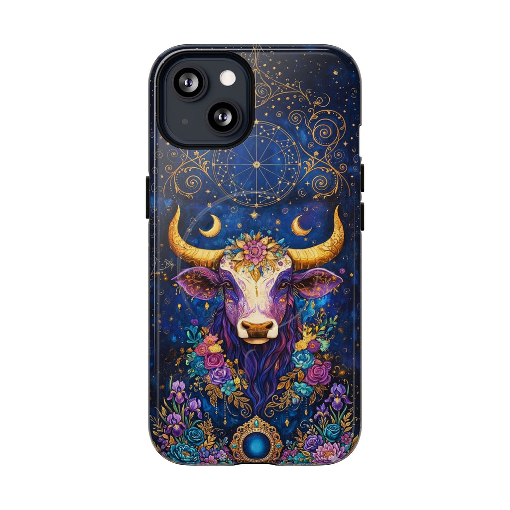 HIPPIE MAGIC COW MAGNETIC PHONE CASE - TLNT2304262