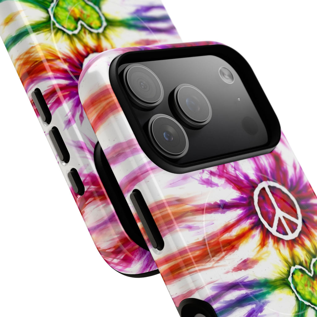 PEACE LOVE PAW PRINT MAGNETIC PHONE CASE - TLHG1304266