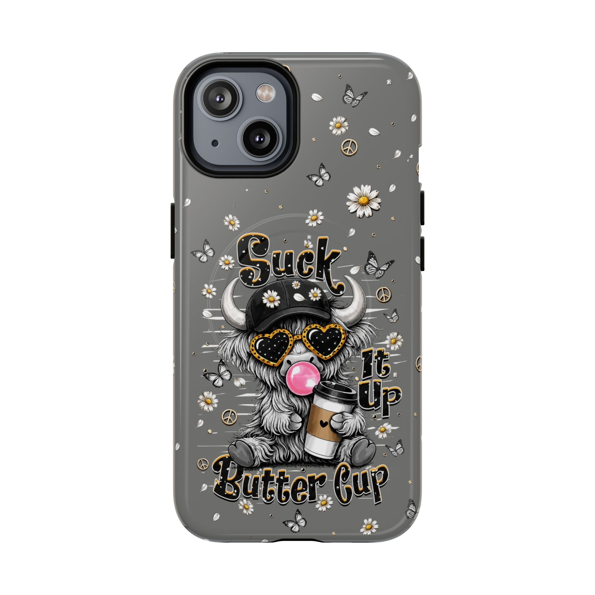 SUCK IT UP BUTTERCUP COW MAGNETIC PHONE CASE  - TLHN0806263