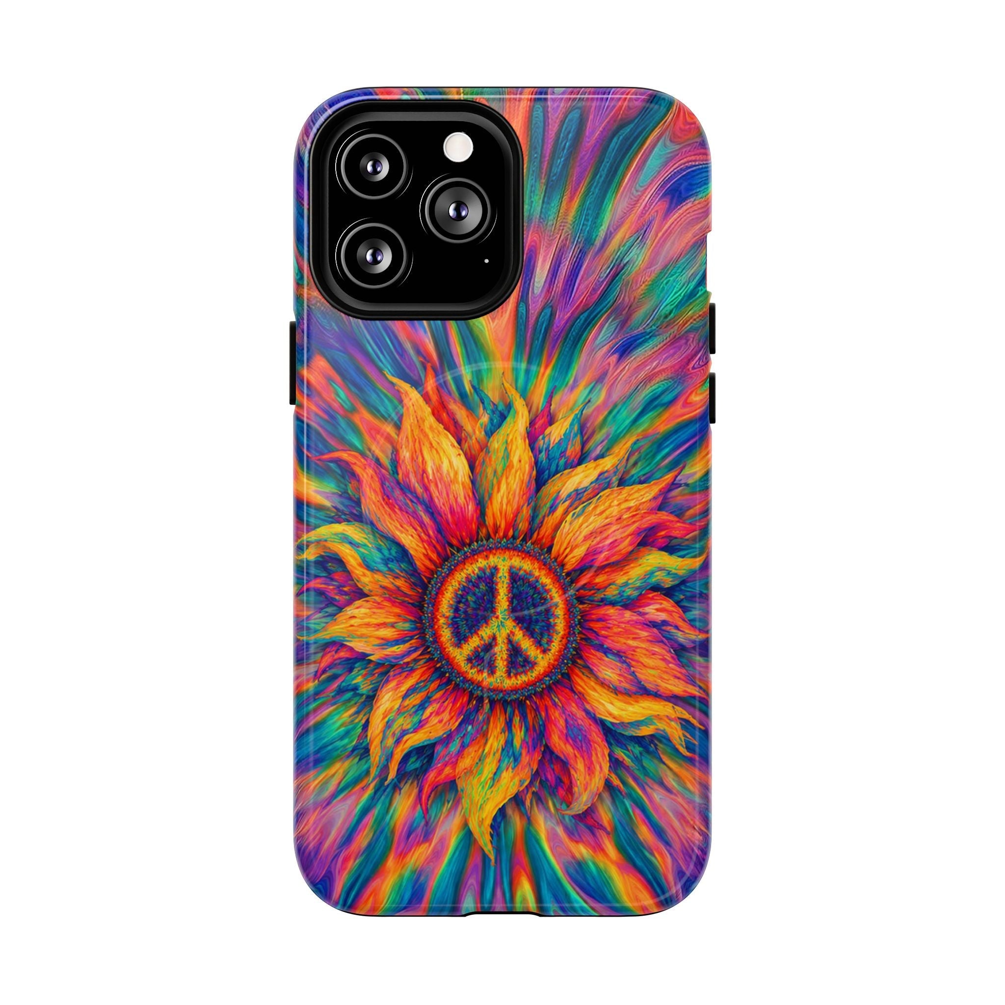 SUNFLOWER PEACE BURST MAGNETIC PHONE CASE - TLTW2906268