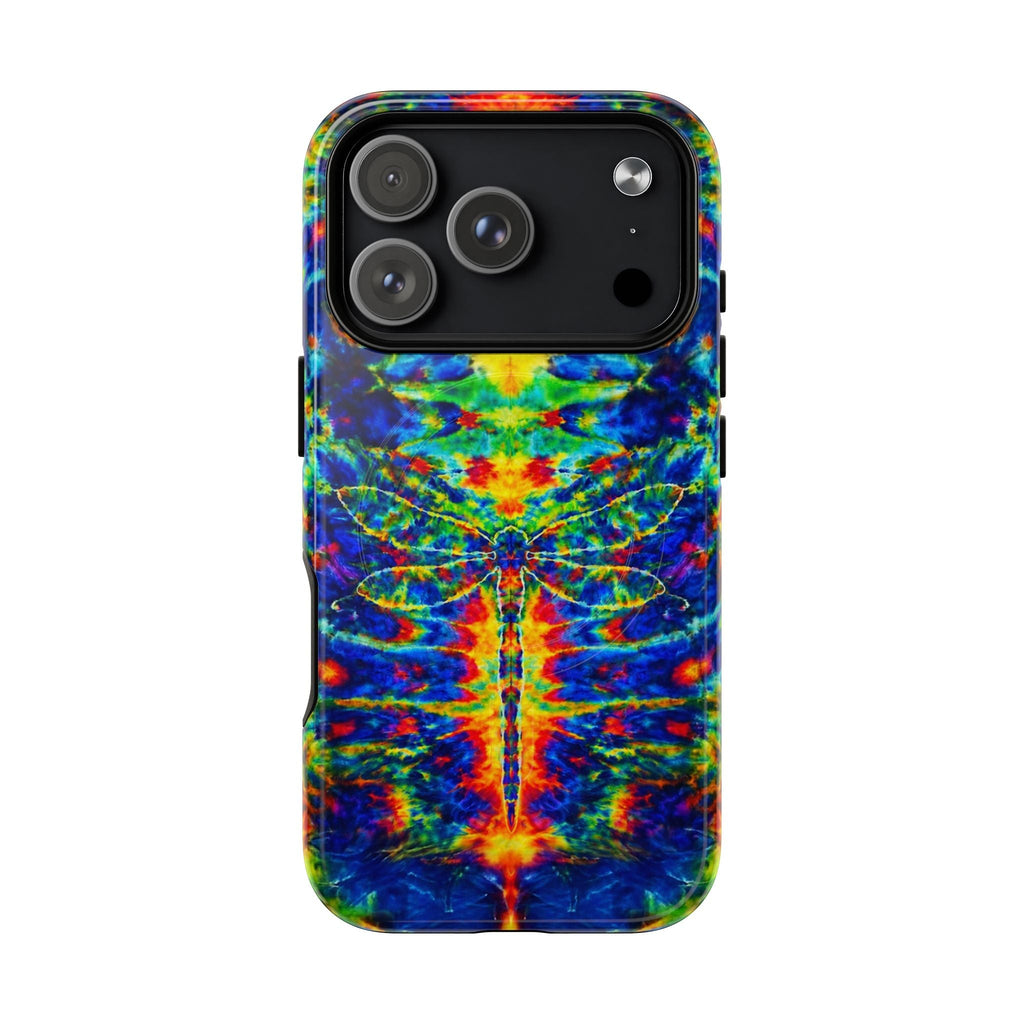 HIPPIE DRAGONFLY COLORFUL SWIRL MAGNETIC PHONE CASE - TLNT1105261