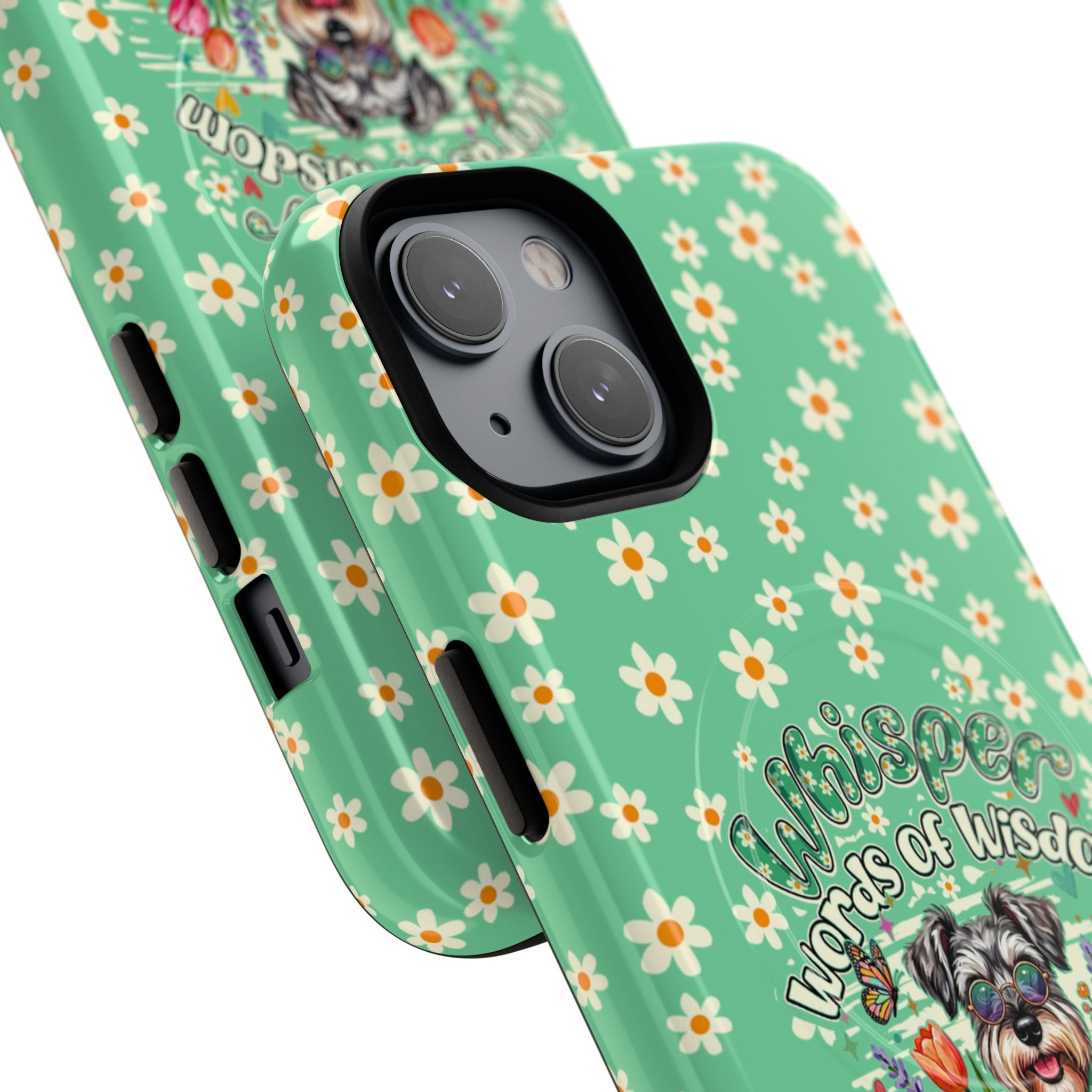 WHISPER WORDS OF WISDOM LET IT BE SCHNAUZER MAGNETIC PHONE CASE - TY0405261