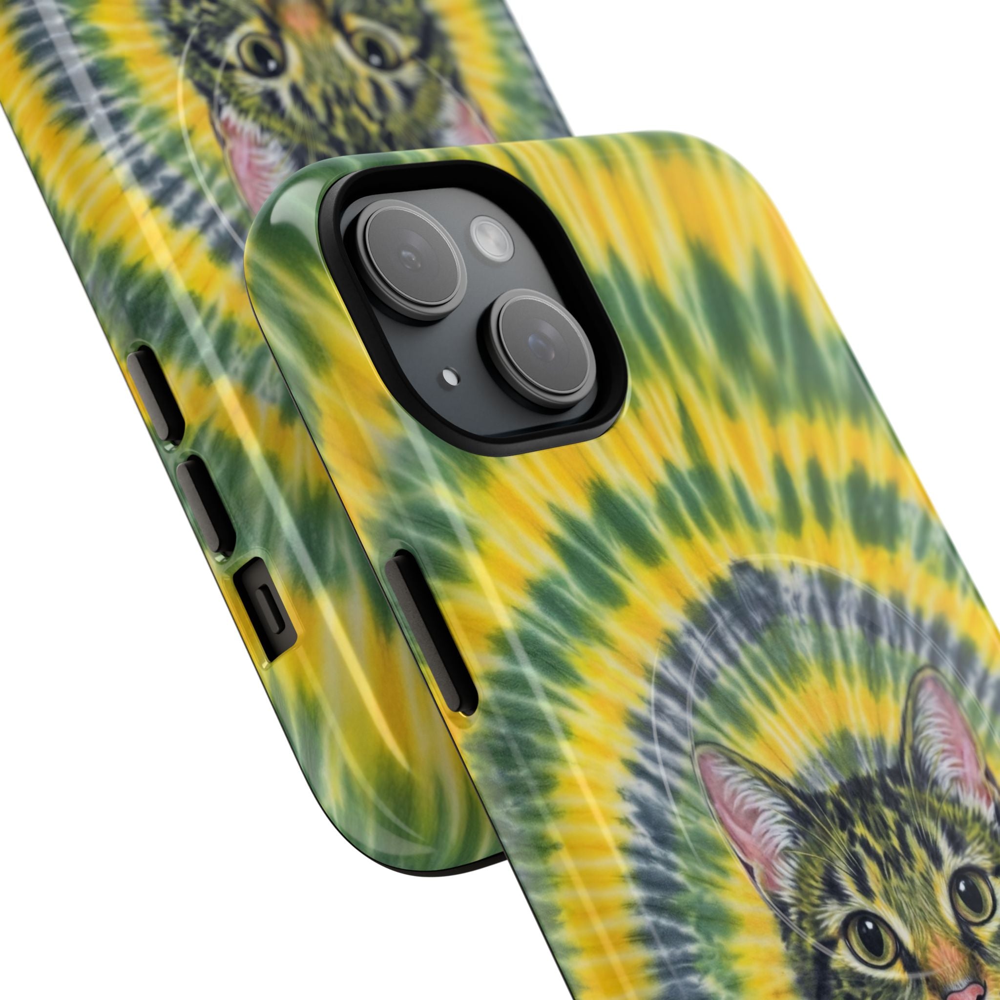 FUNNY CAT SWIRL MAGNETIC PHONE CASE - TLNT1604263