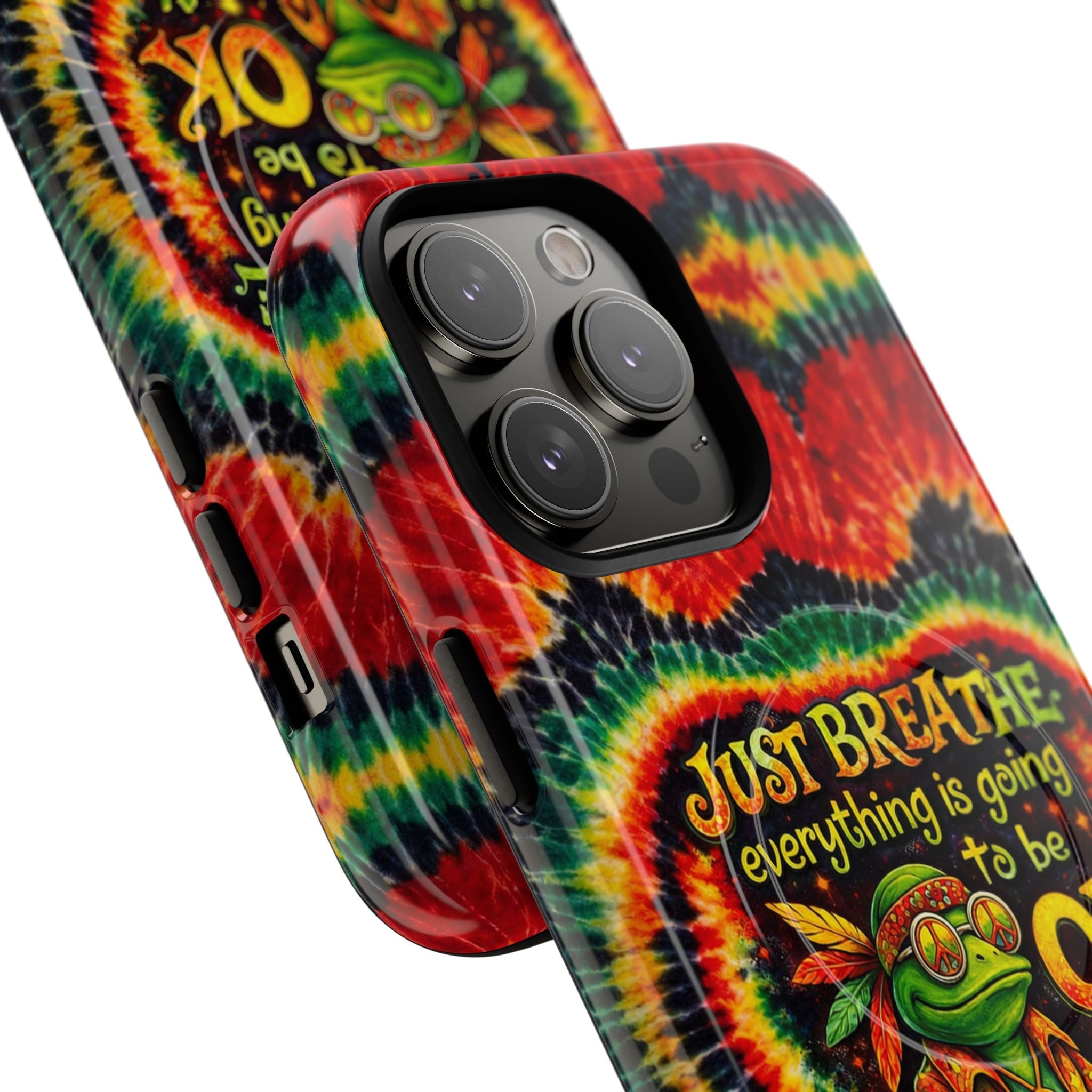 JUST BREATHE FROG SWIRL MAGNETIC PHONE CASE - KMTM2304262