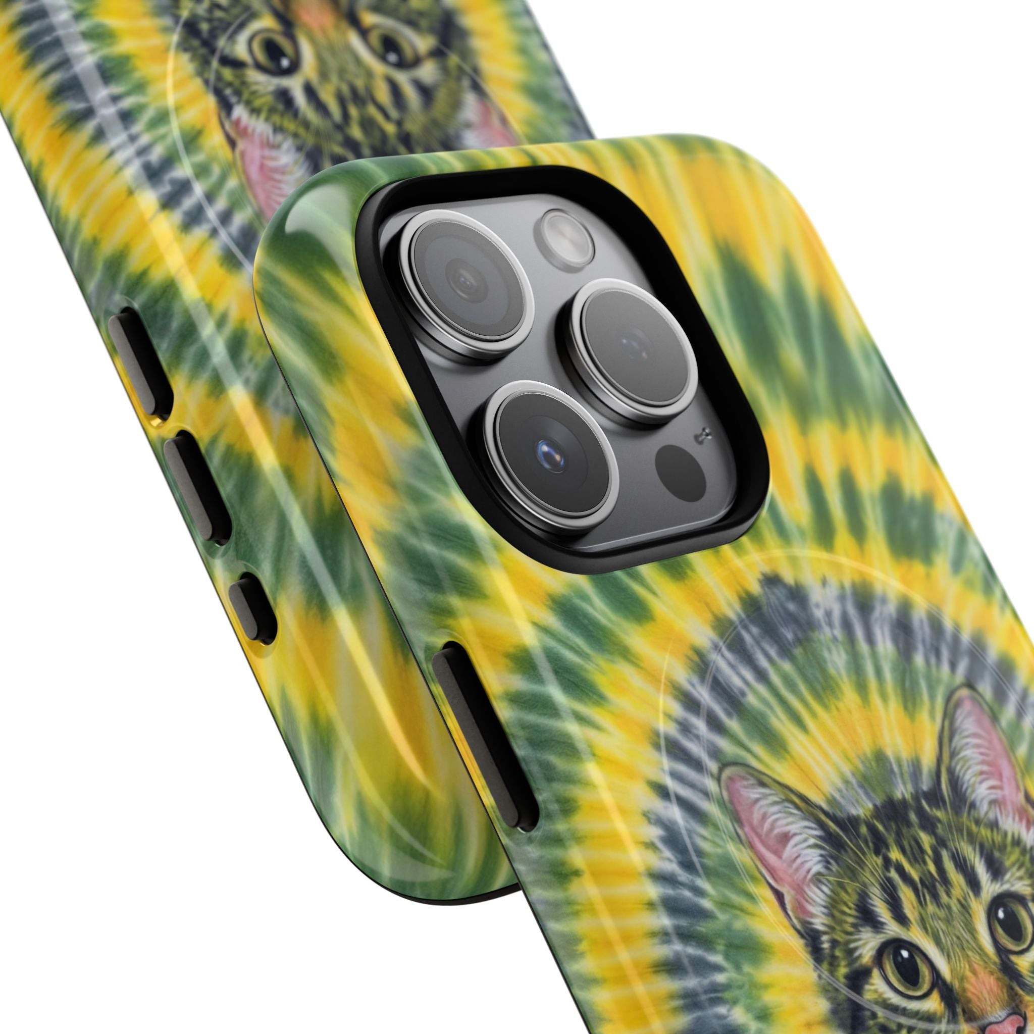 FUNNY CAT SWIRL MAGNETIC PHONE CASE - TLNT1604263