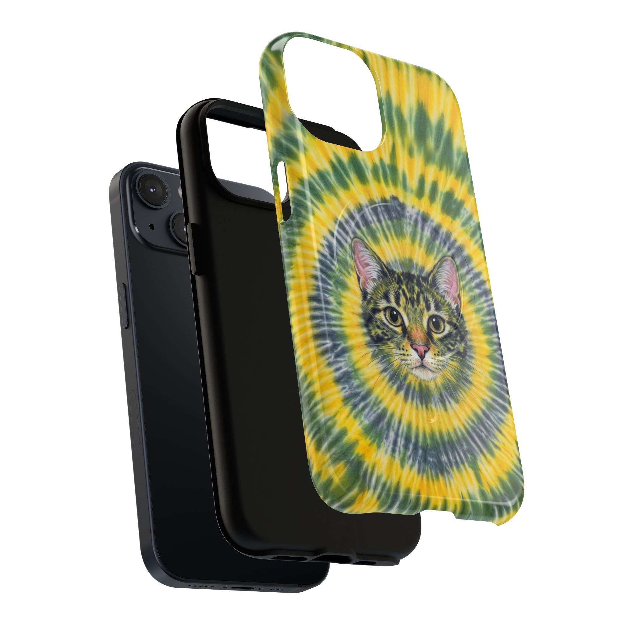 FUNNY CAT SWIRL MAGNETIC PHONE CASE - TLNT1604263