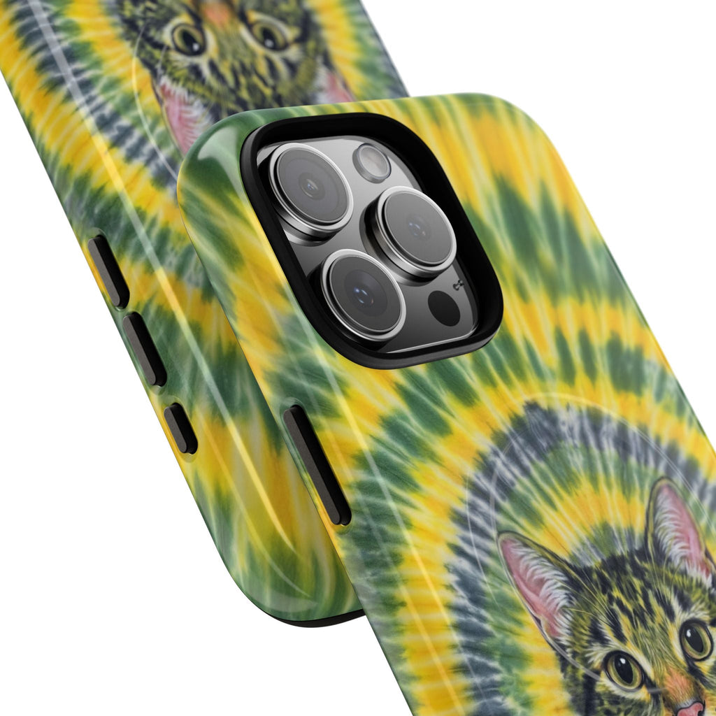 FUNNY CAT SWIRL MAGNETIC PHONE CASE - TLNT1604263
