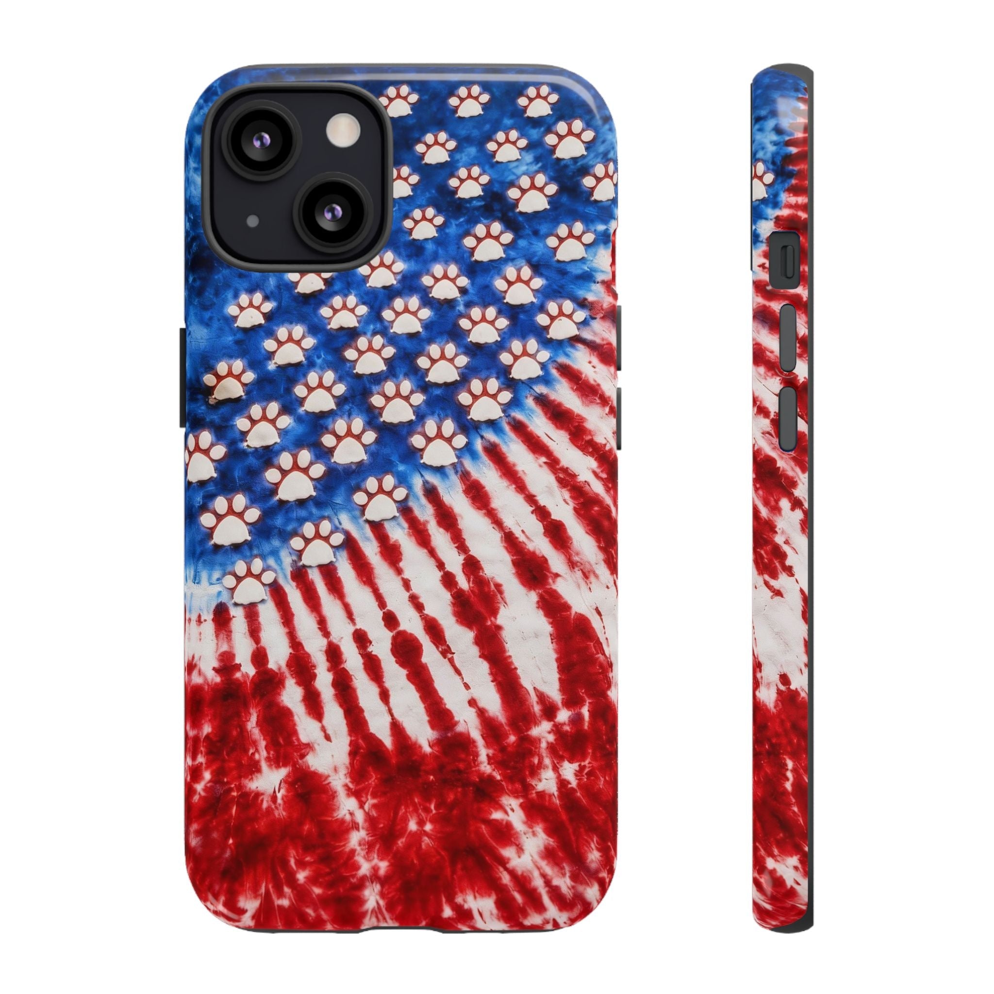 PAW PRINT RED WHITE & BLUE PHONE CASE - TLHG1704262