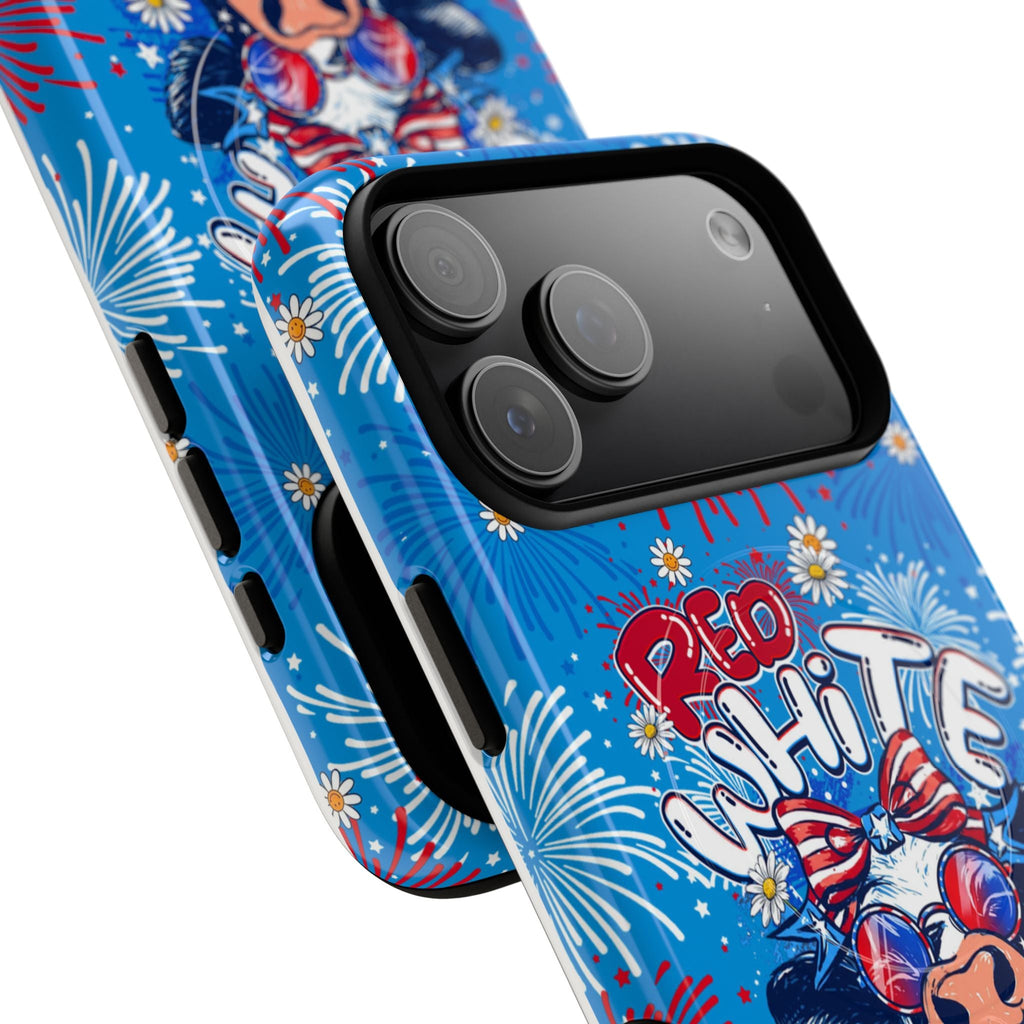 RED WHITE AND MOOO COW MAGNETIC PHONE CASE  - TY1306262