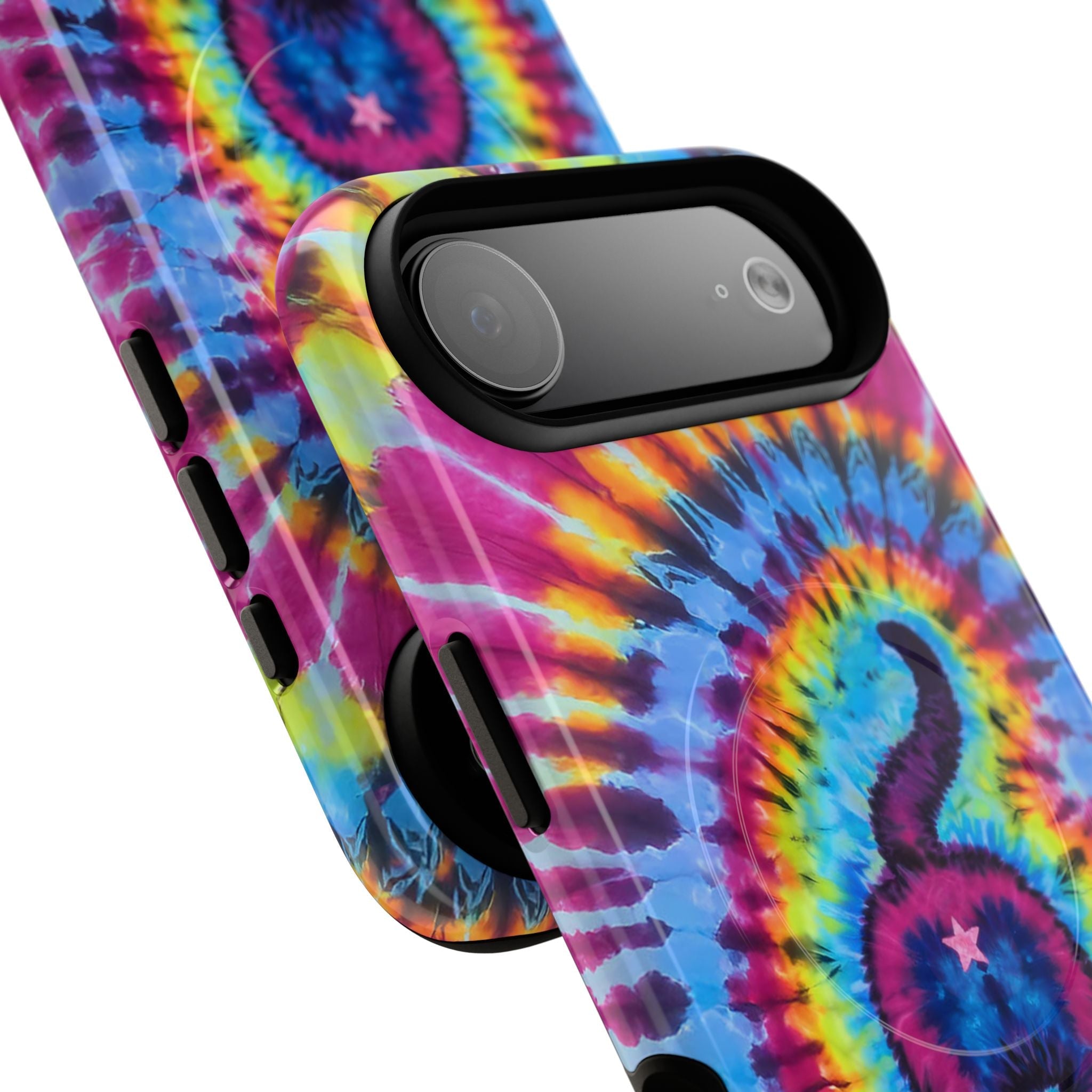 CAT COLORFUL SWIRL PATTERN MAGNETIC PHONE CASE - TLTW1404263