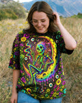 GLOWING MOON SKELETON SKULL ALL OVER PRINT  - TLNT1205263