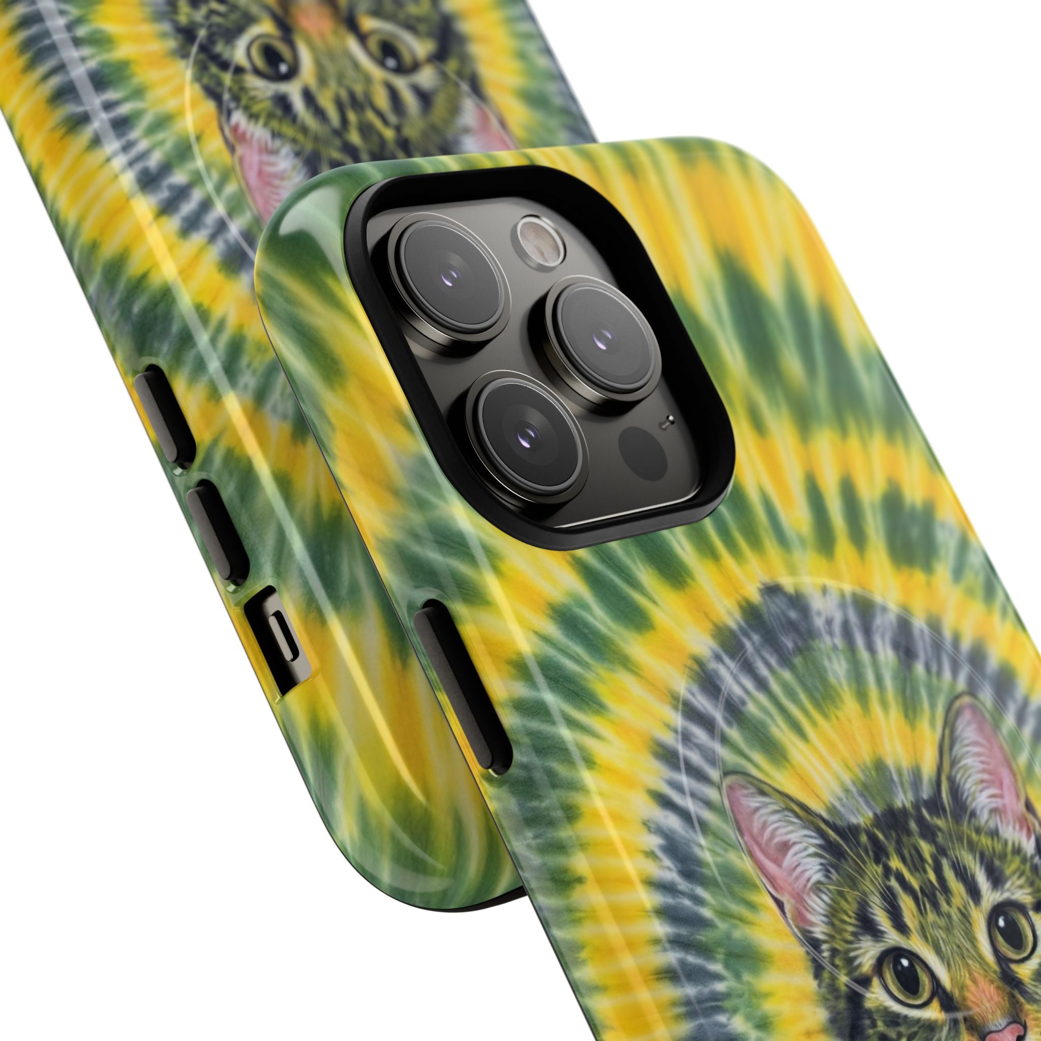 FUNNY CAT SWIRL MAGNETIC PHONE CASE - TLNT1604263