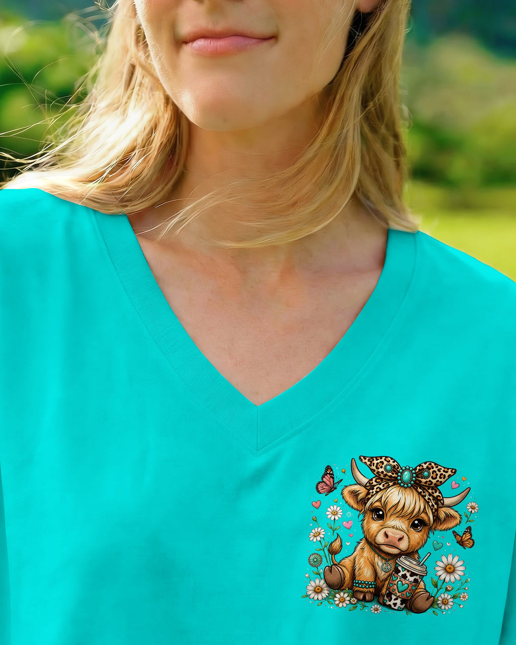 LITTLE COUNTRY LOTTA ATTITUDE COW ALL OVER PRINT  - TLNO0906263