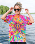 SUNFLOWER LIQUID ART  ALL OVER PRINT - TLTW0907261