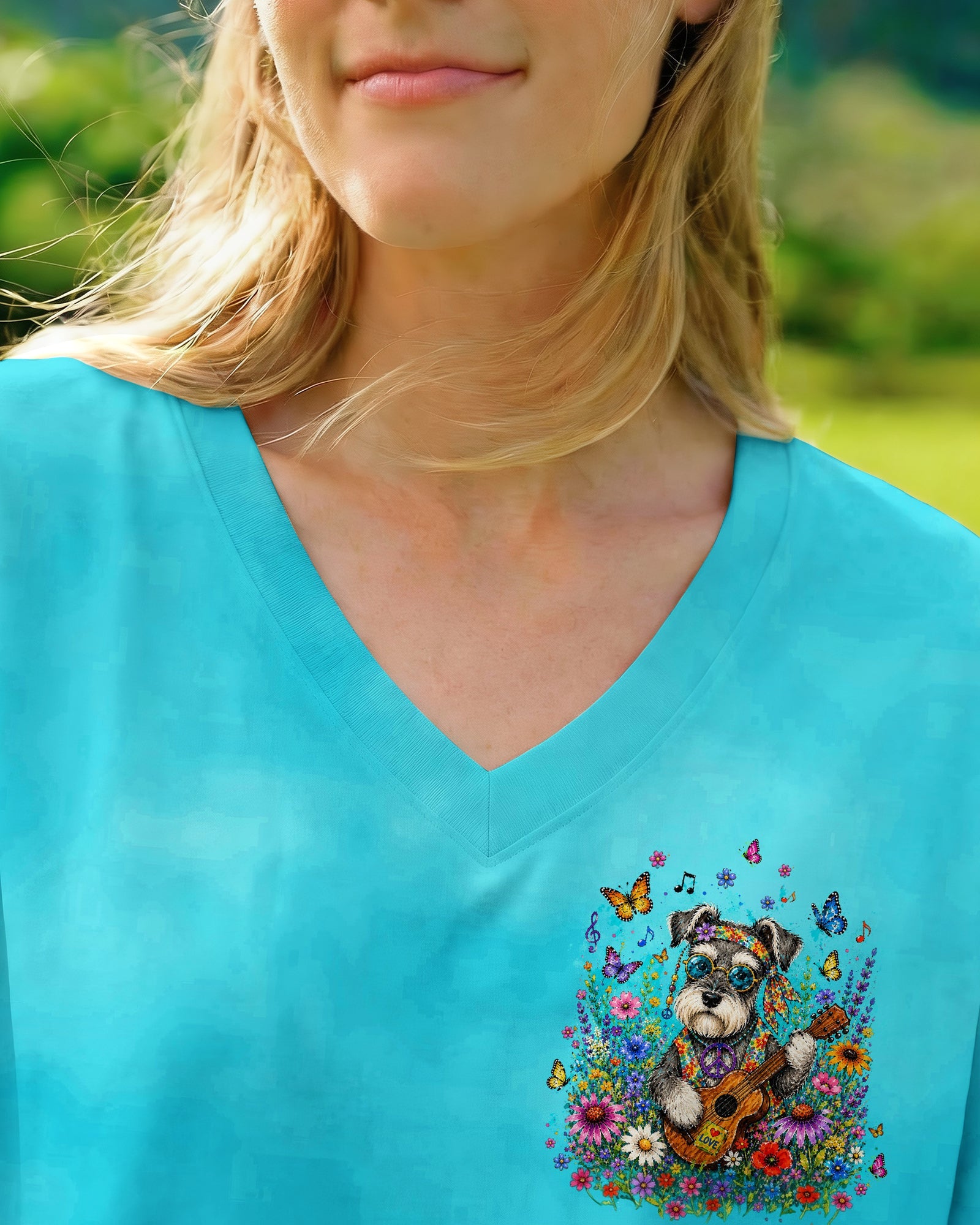WHISPER WORDS OF WISDOM LET IT BE SCHNAUZER DOG ALL OVER PRINT  - TLTW1405263