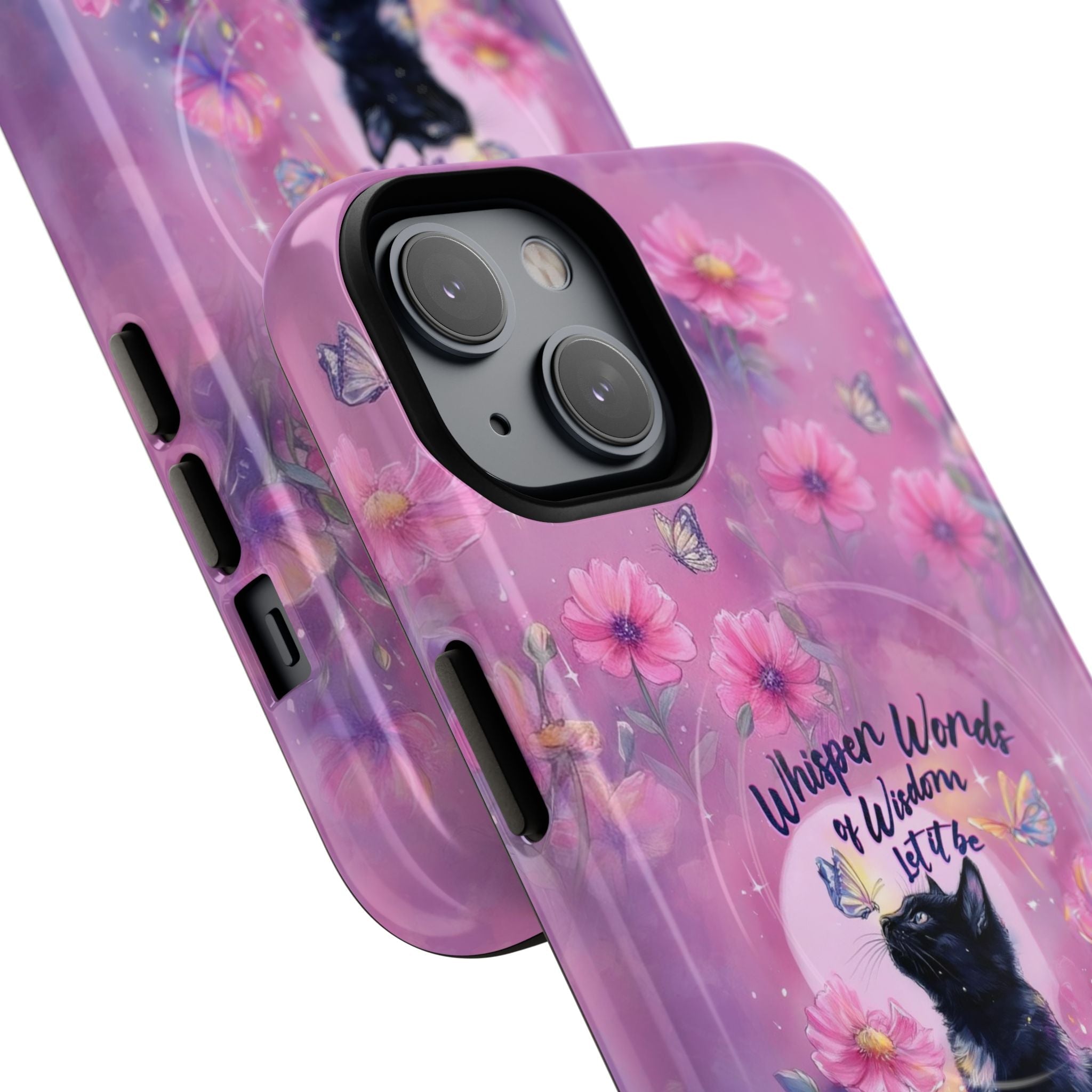 WHISPER WORDS OF WISDOM LET IT BE CAT MAGNETIC PHONE CASE - TLHG2605264