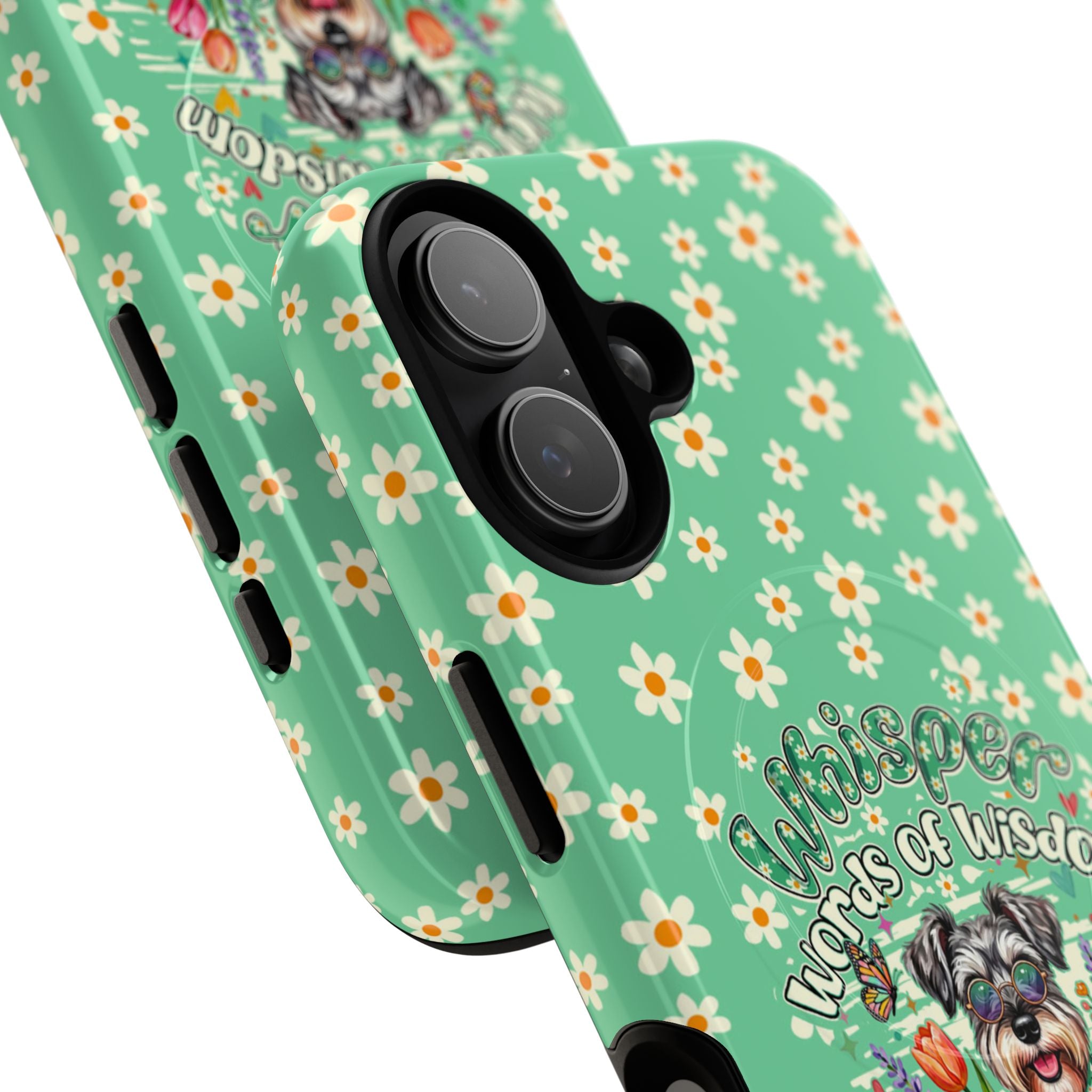 WHISPER WORDS OF WISDOM LET IT BE SCHNAUZER MAGNETIC PHONE CASE - TY0405261