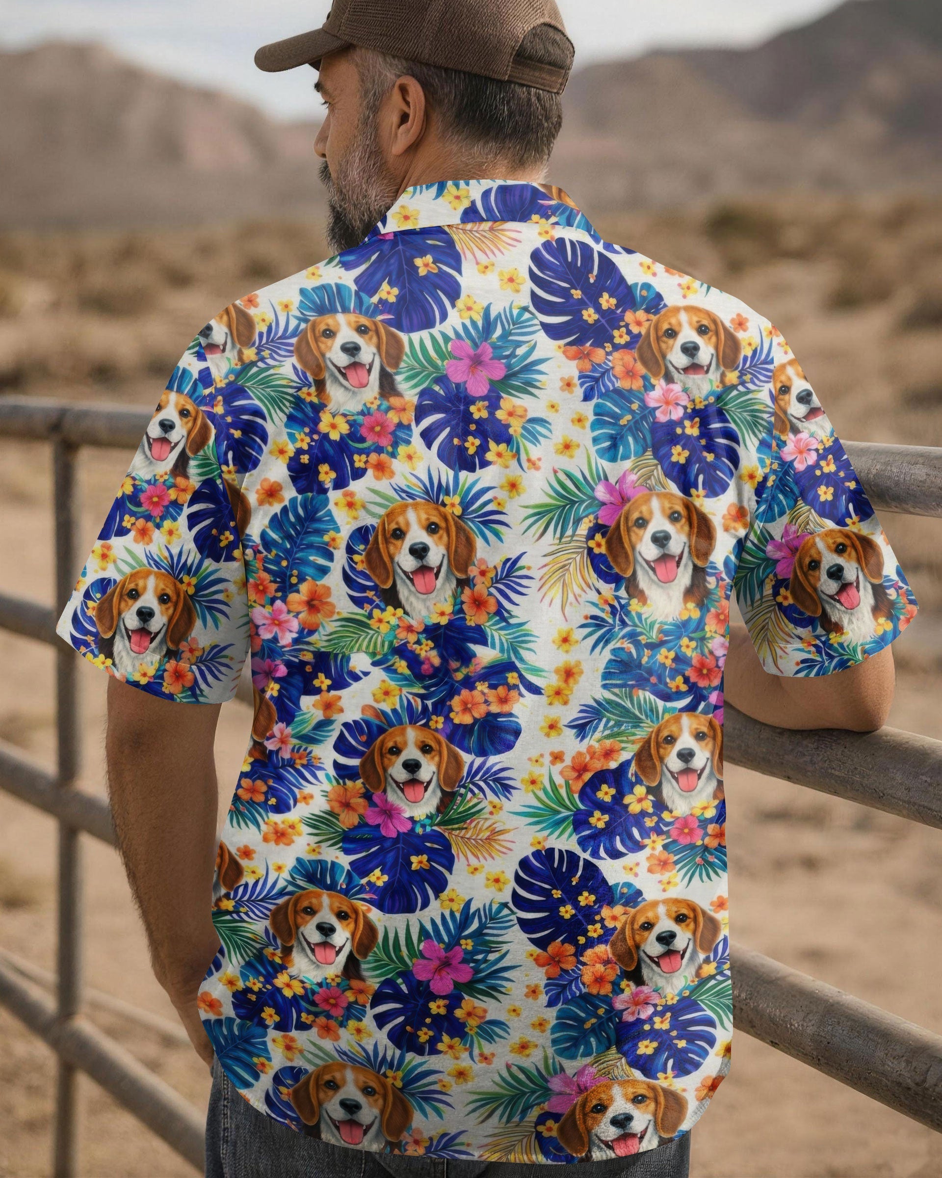 BEAGLE TROPICAL CAMP SHIRT - TLTW0604261