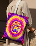DOG MAMA PAW PRINT SWIRL TOTE BAG - TLNT1504263