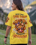 GOOD TIMES CRAZY FRIEND HIGHLAND COW ALL OVER PRINT - TLTW0807261
