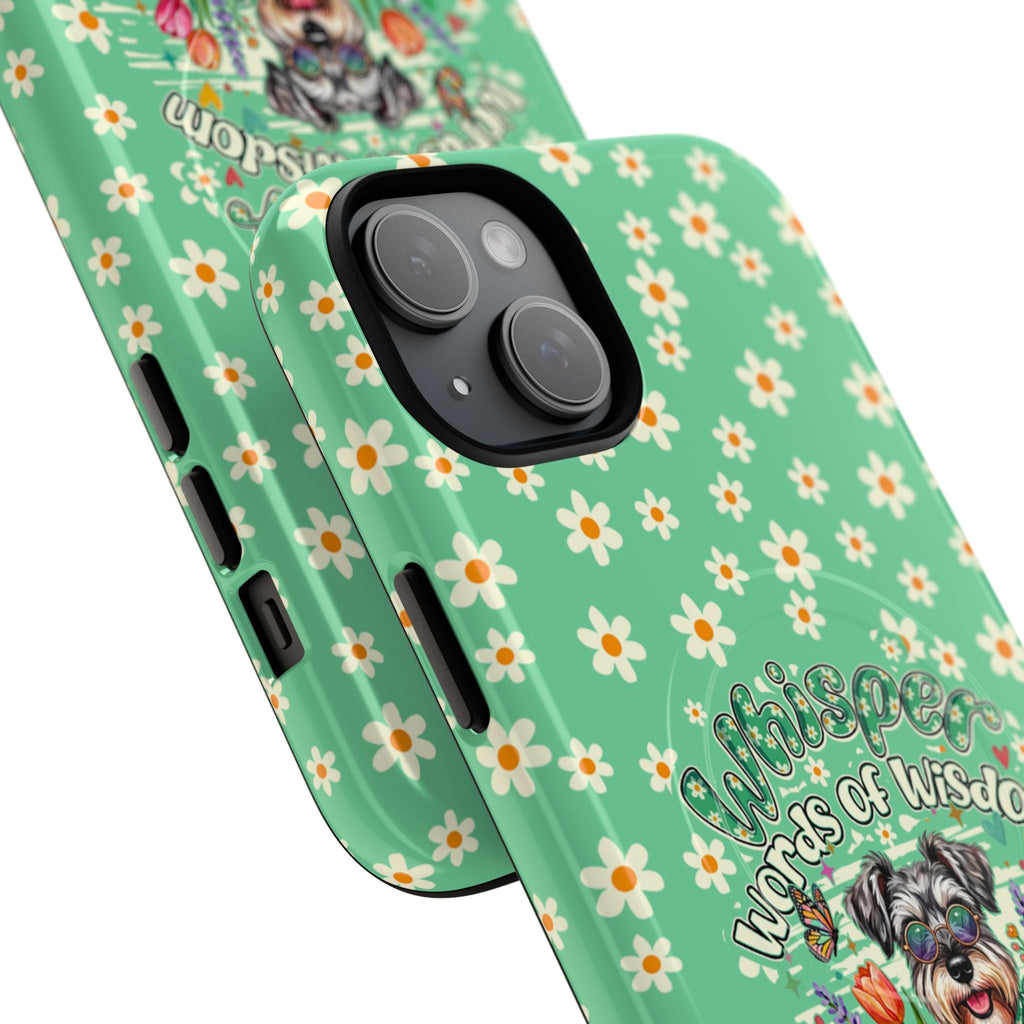 WHISPER WORDS OF WISDOM LET IT BE SCHNAUZER MAGNETIC PHONE CASE - TY0405261