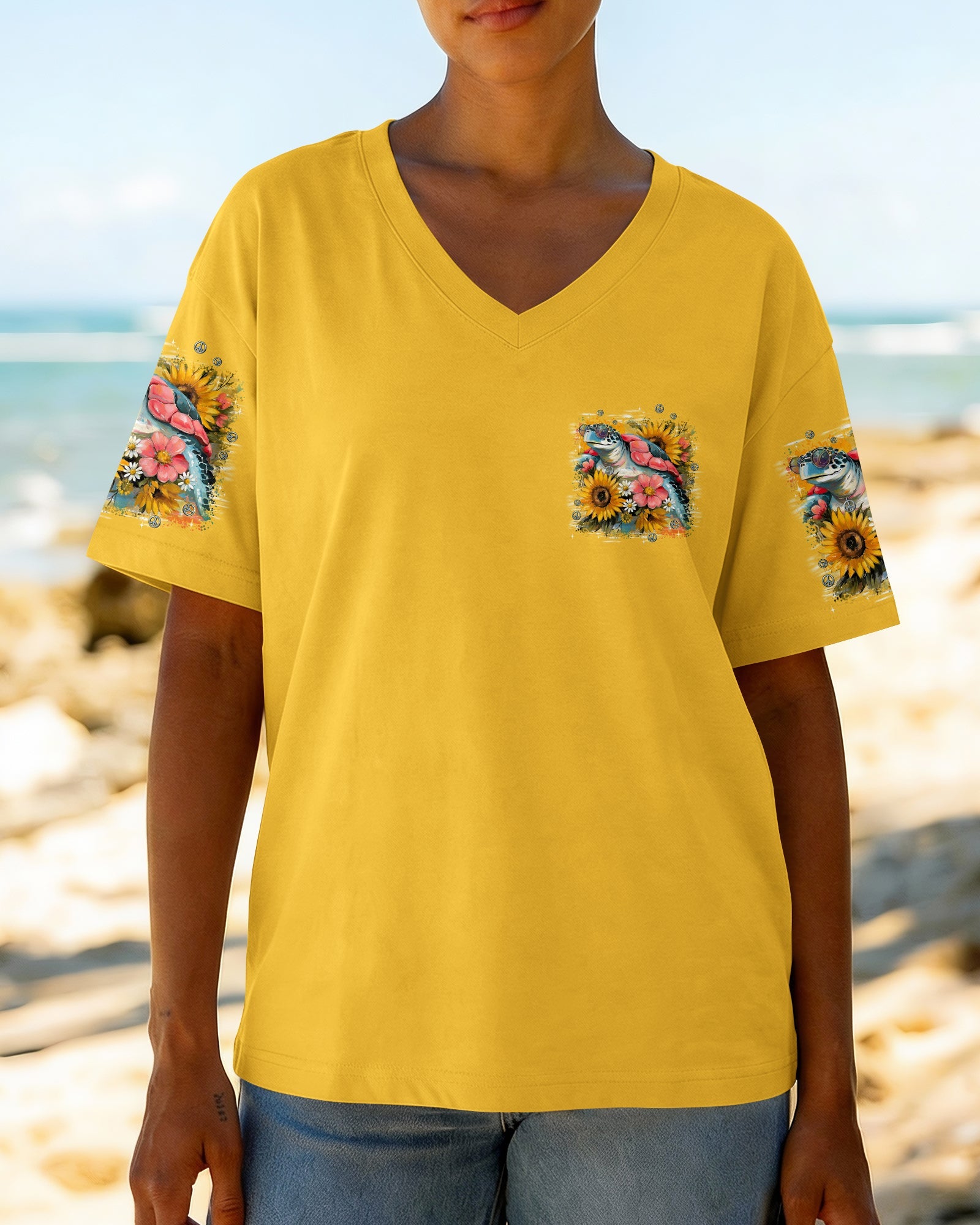 WHISPER WORDS OF WISDOM LET IT BE TURTLE ALL OVER PRINT - TYPQ1706242