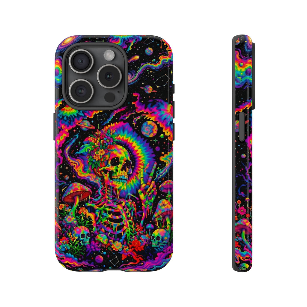 HIPPIE SKULL PSYCHEDELIC PHONE CASE  - TLNO2904262