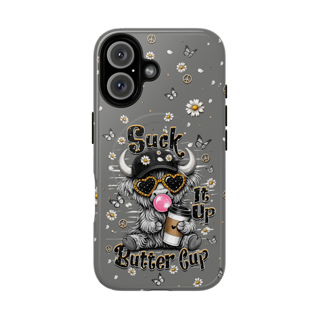 SUCK IT UP BUTTERCUP COW MAGNETIC PHONE CASE  - TLHN0806263