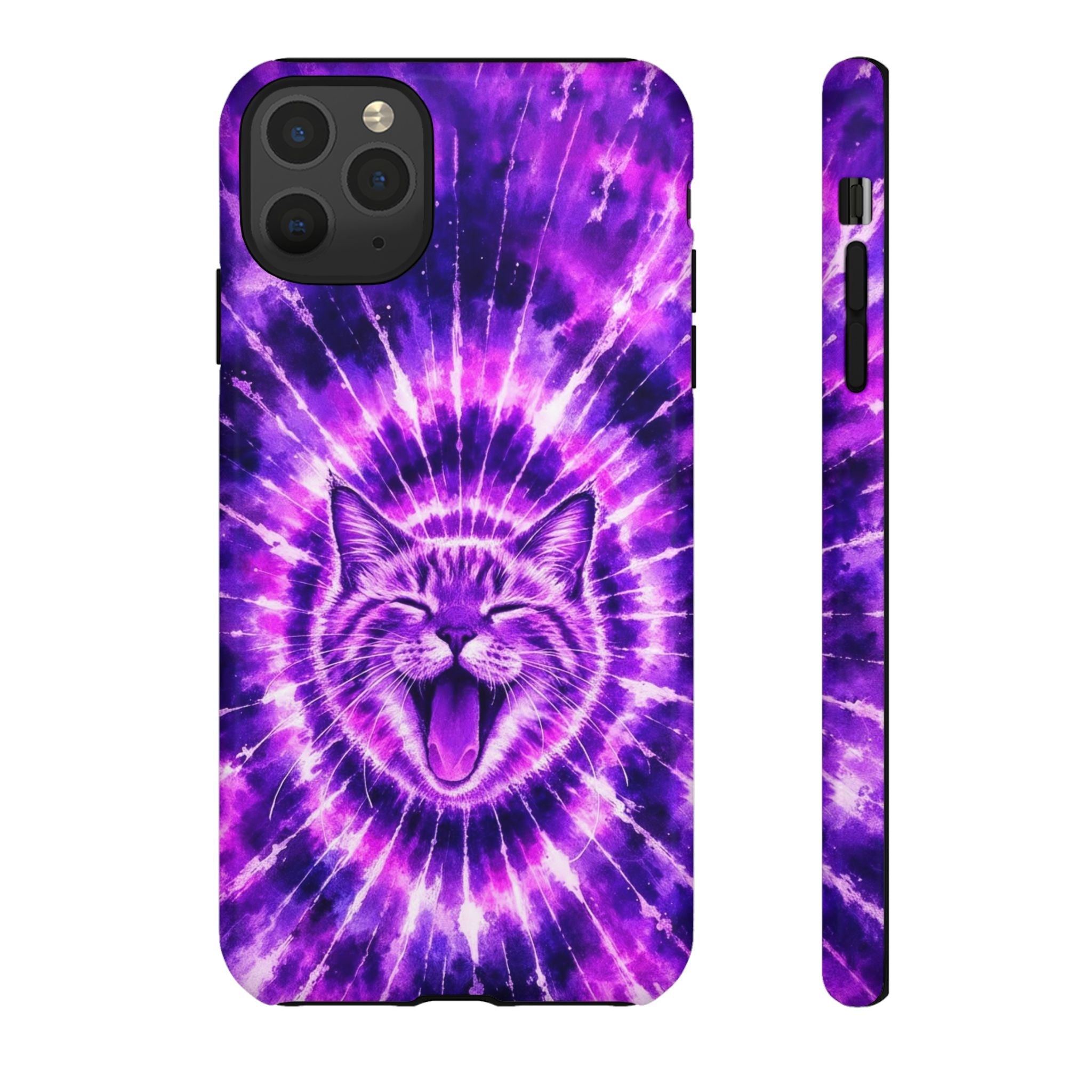 CAT PURPLE SWIRL PHONE CASE  - TLHN1504263