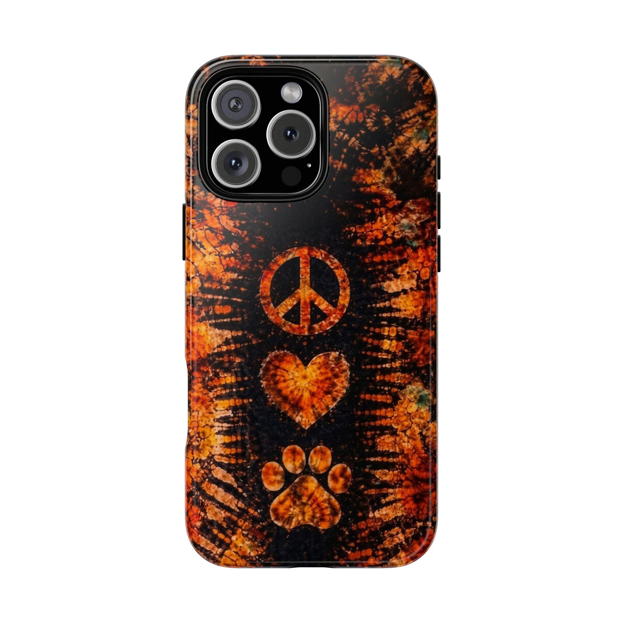PEACE LOVE PAW PRINT VINTAGE  PHONE CASE  - TLHN2204264