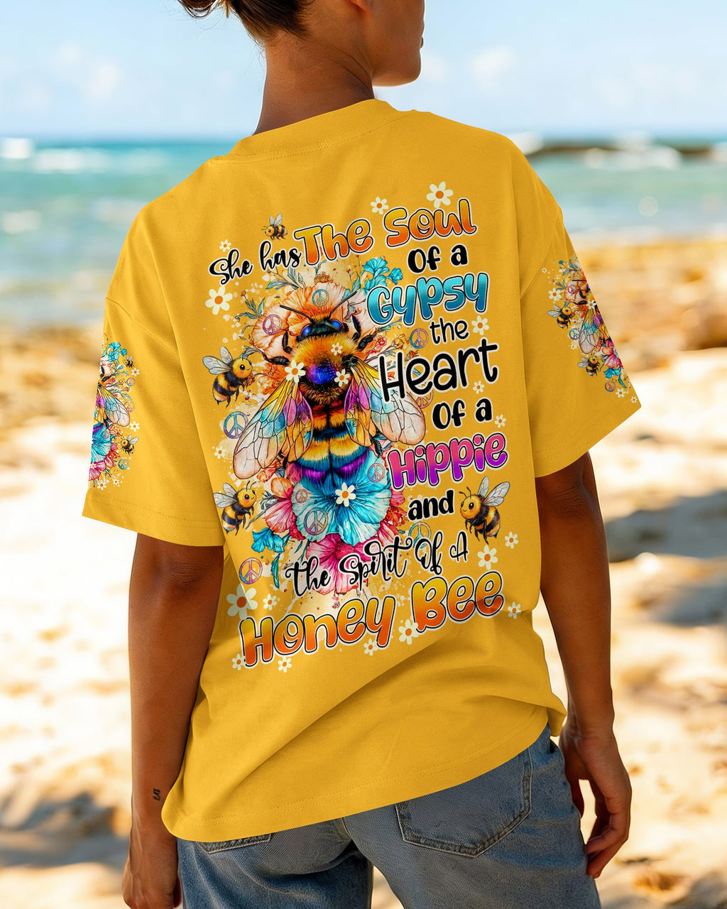 SPIRIT OF A HONEY BEE ALL OVER PRINT - TY0605261