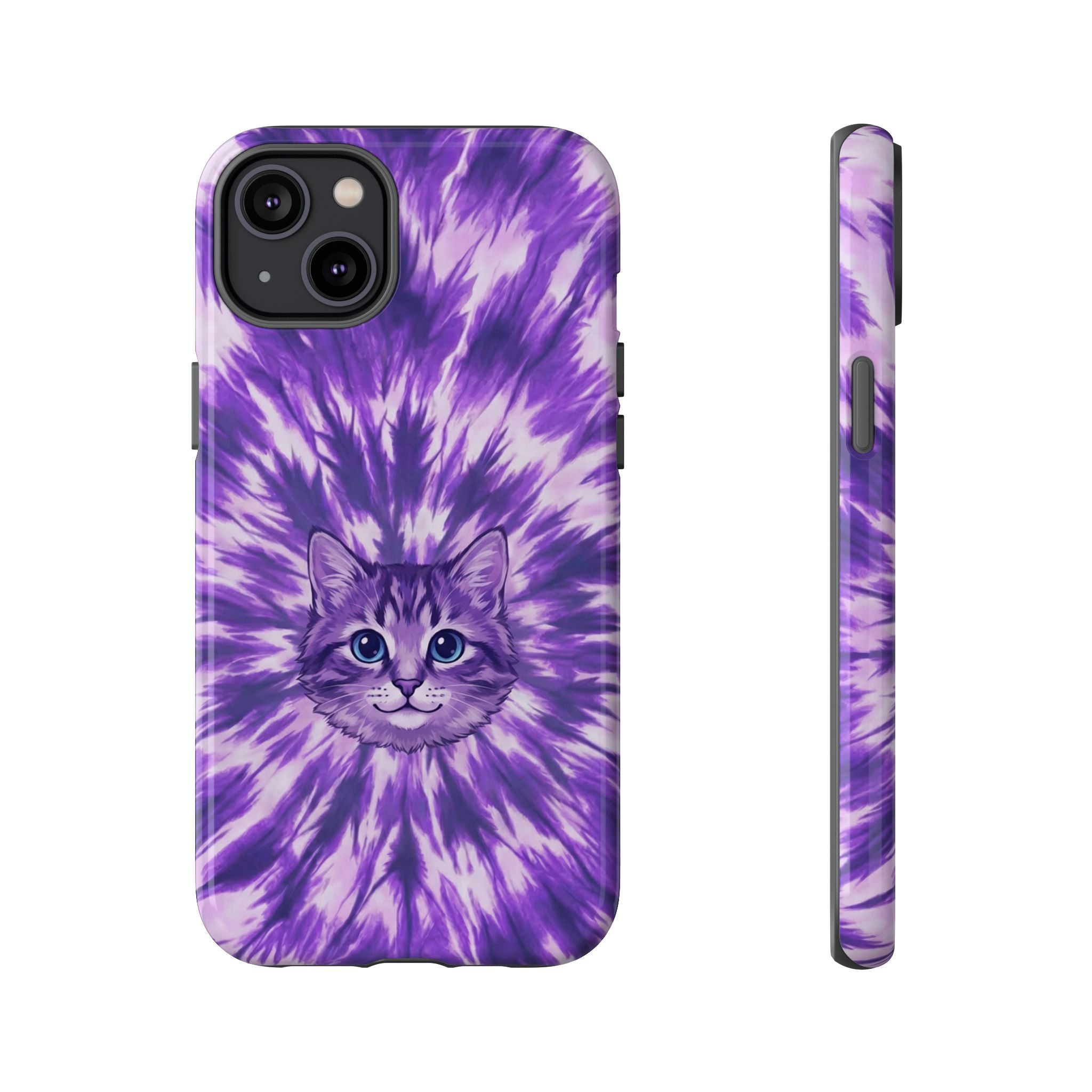 PURPLE AURA CAT PHONE CASE - TYPQ1304269