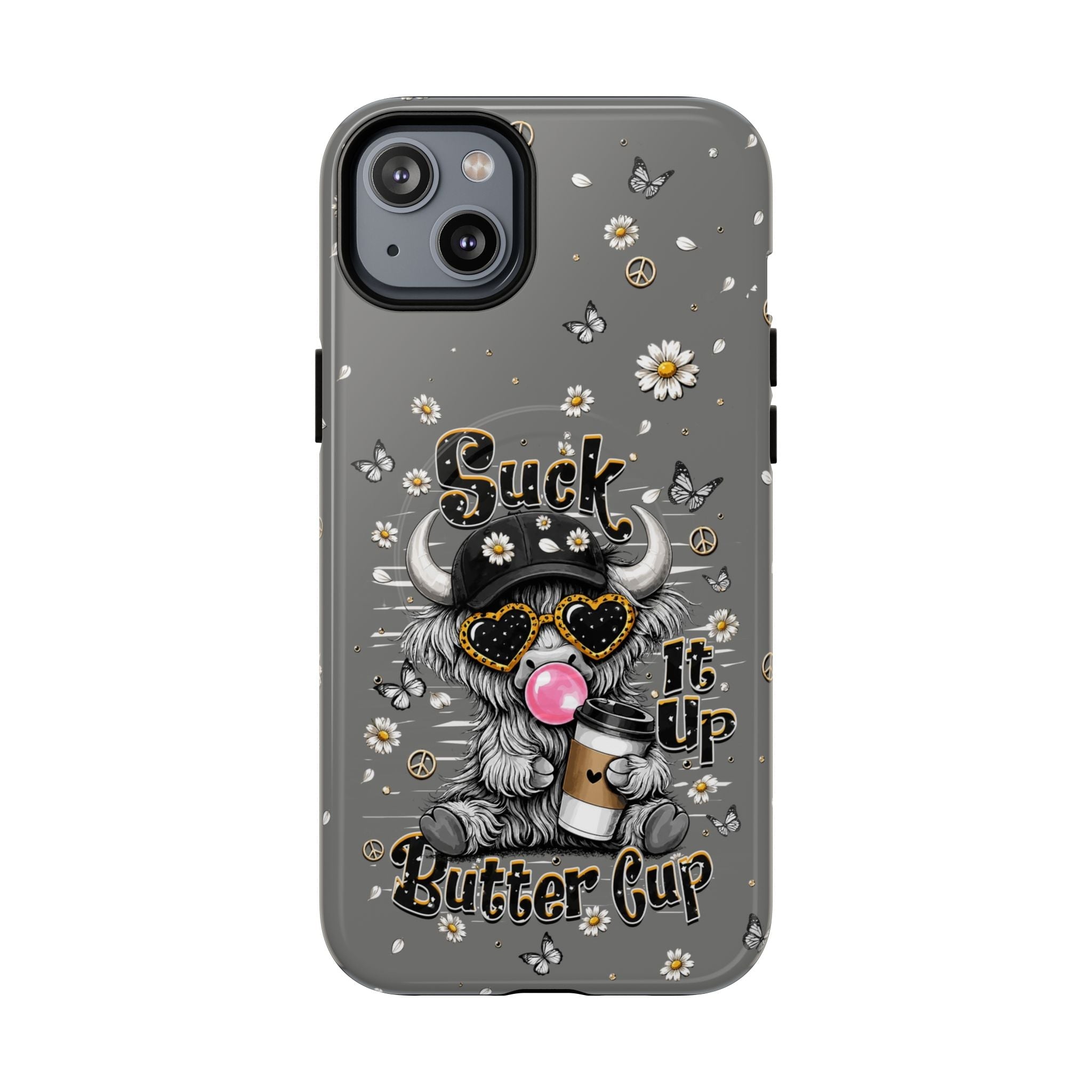 SUCK IT UP BUTTERCUP COW MAGNETIC PHONE CASE  - TLHN0806263