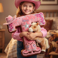 Personalized Cowgirl Alphabet Pillow – A Unique Gift for Horse Lovers Pillow PopCulturePrints