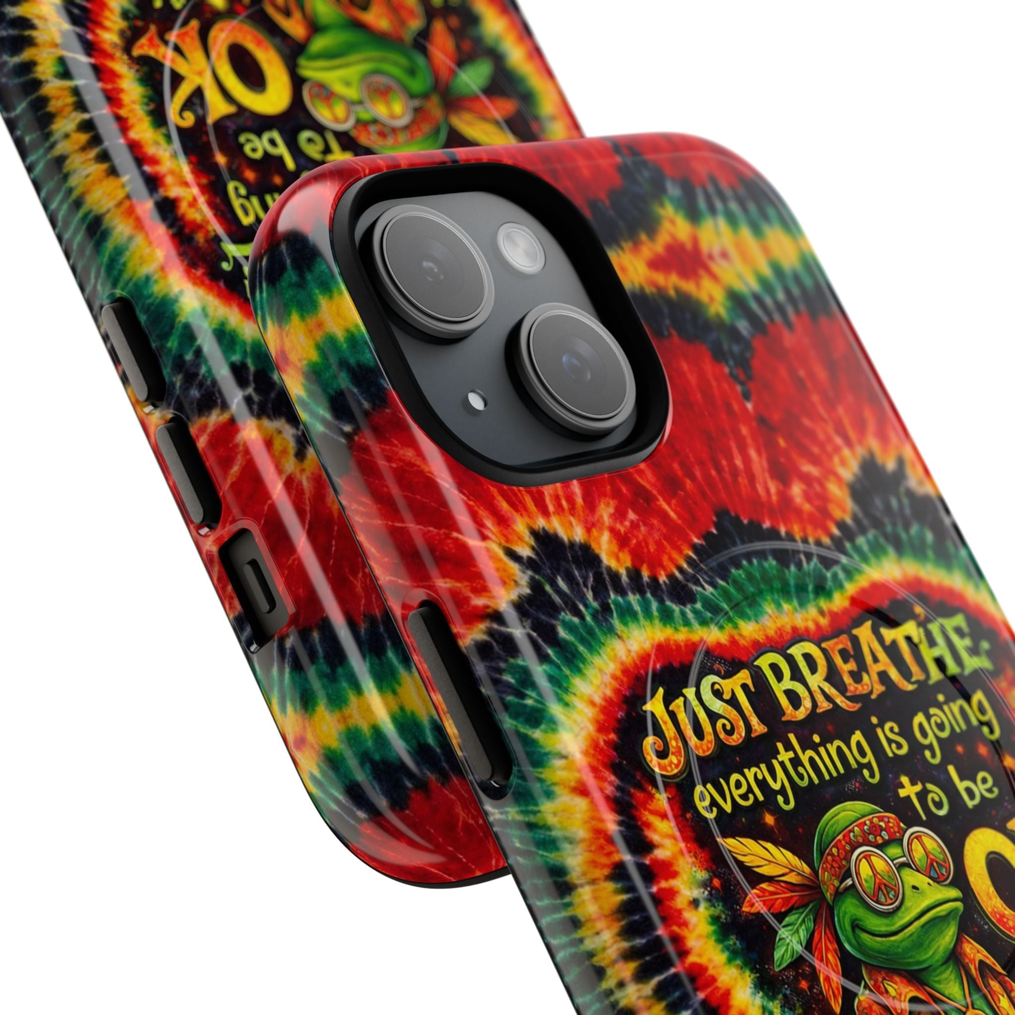 JUST BREATHE FROG SWIRL MAGNETIC PHONE CASE - KMTM2304262