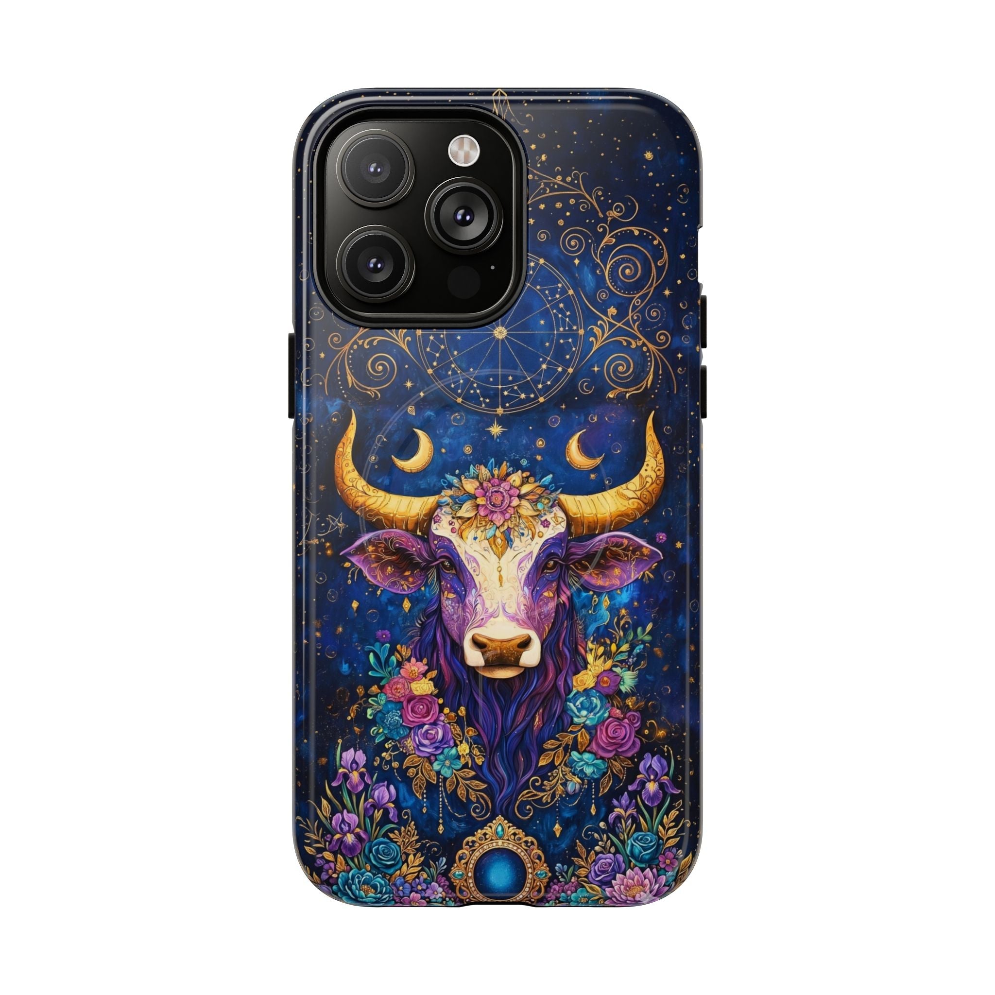 HIPPIE MAGIC COW MAGNETIC PHONE CASE - TLNT2304262
