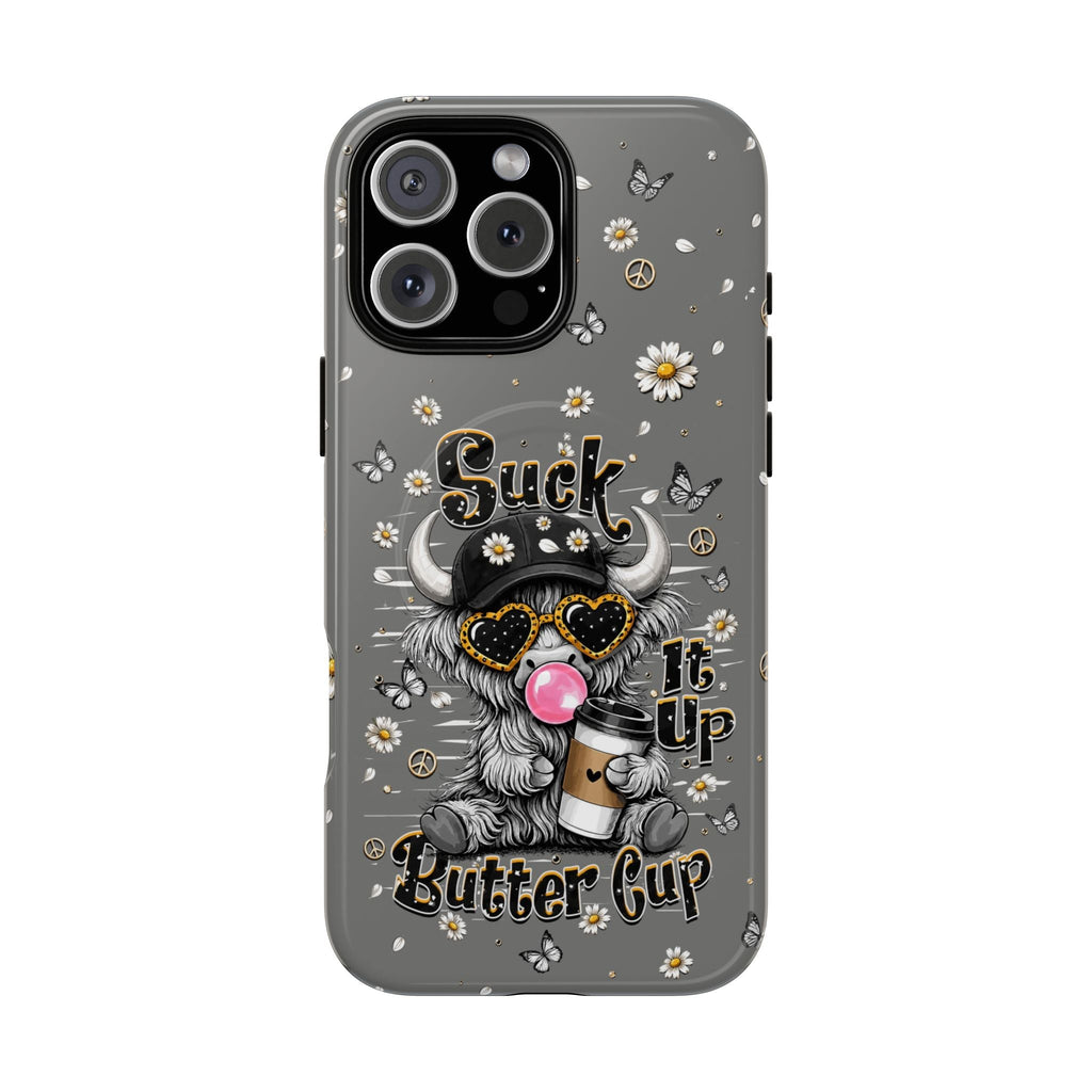 SUCK IT UP BUTTERCUP COW MAGNETIC PHONE CASE  - TLHN0806263