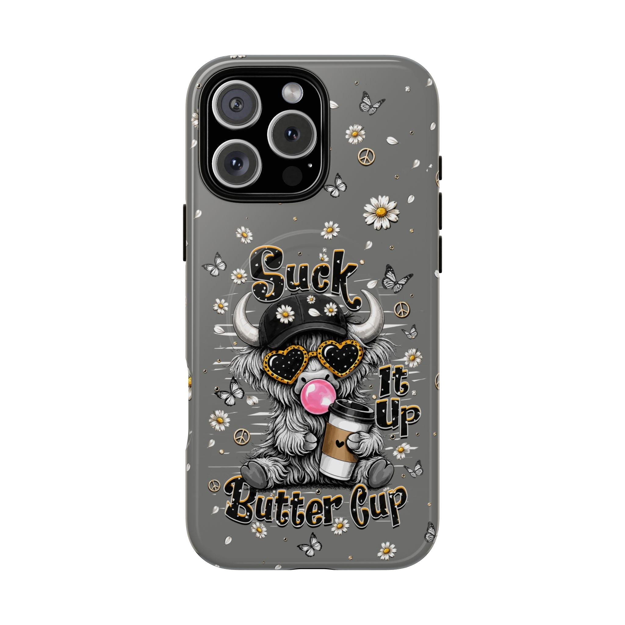 SUCK IT UP BUTTERCUP COW MAGNETIC PHONE CASE  - TLHN0806263