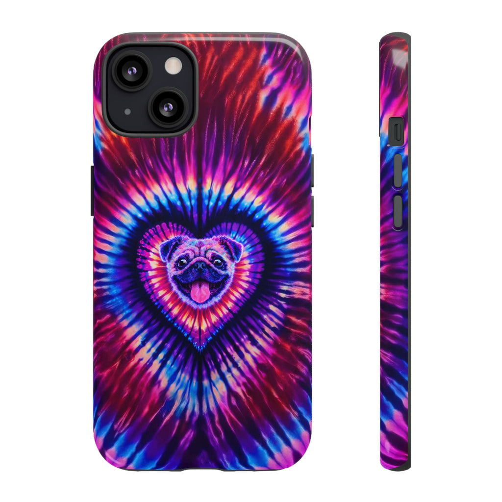 PUG DOG HEART SWIRL PHONE CASE  - TLTW1104264