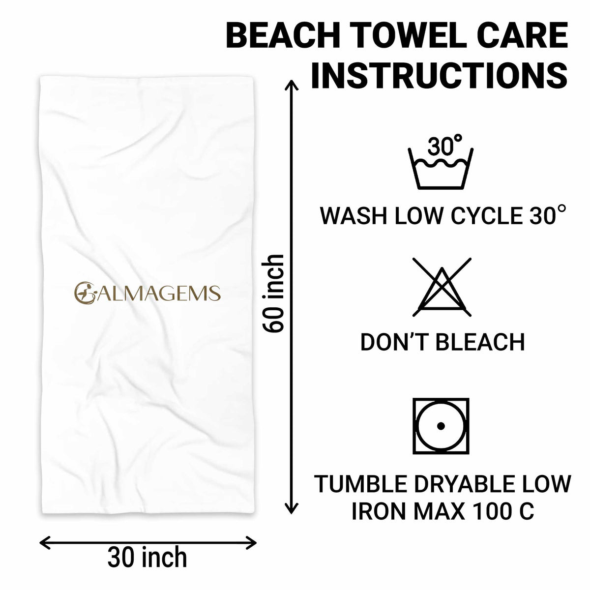 Personalized Beach Towel Custom Name Gift for Birthday Beach Towels GradoCreations