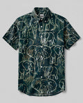 ELEPHANT PATTERN BUTTON-DOWN COLLAR SHIRT - TLHN1806262