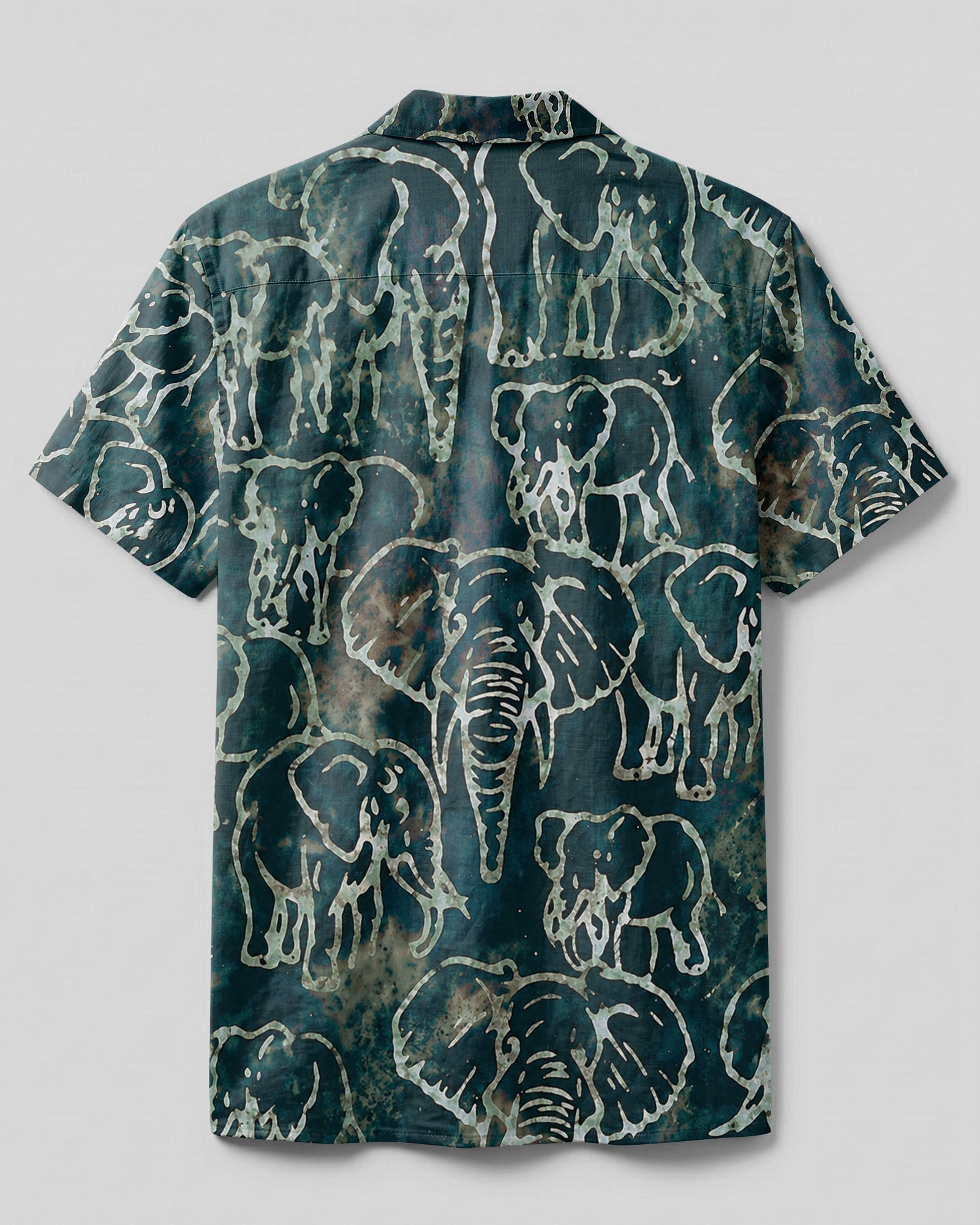 ELEPHANT PATTERN CAMP SHIRT - TLHN1806261