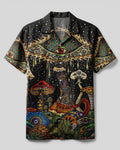 PSYCHEDELIC EYES MUSHROOM CAMP SHIRT   - TLHG0304261