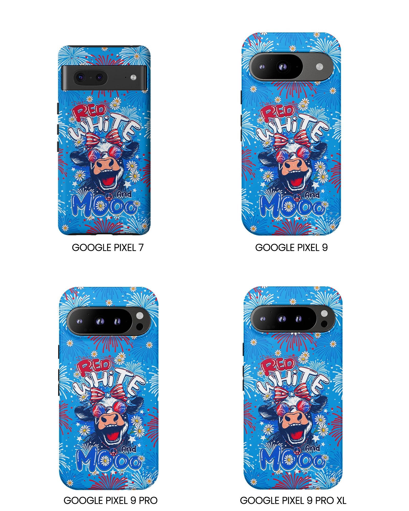 RED WHITE AND MOOO COW PHONE CASE - TY1306262