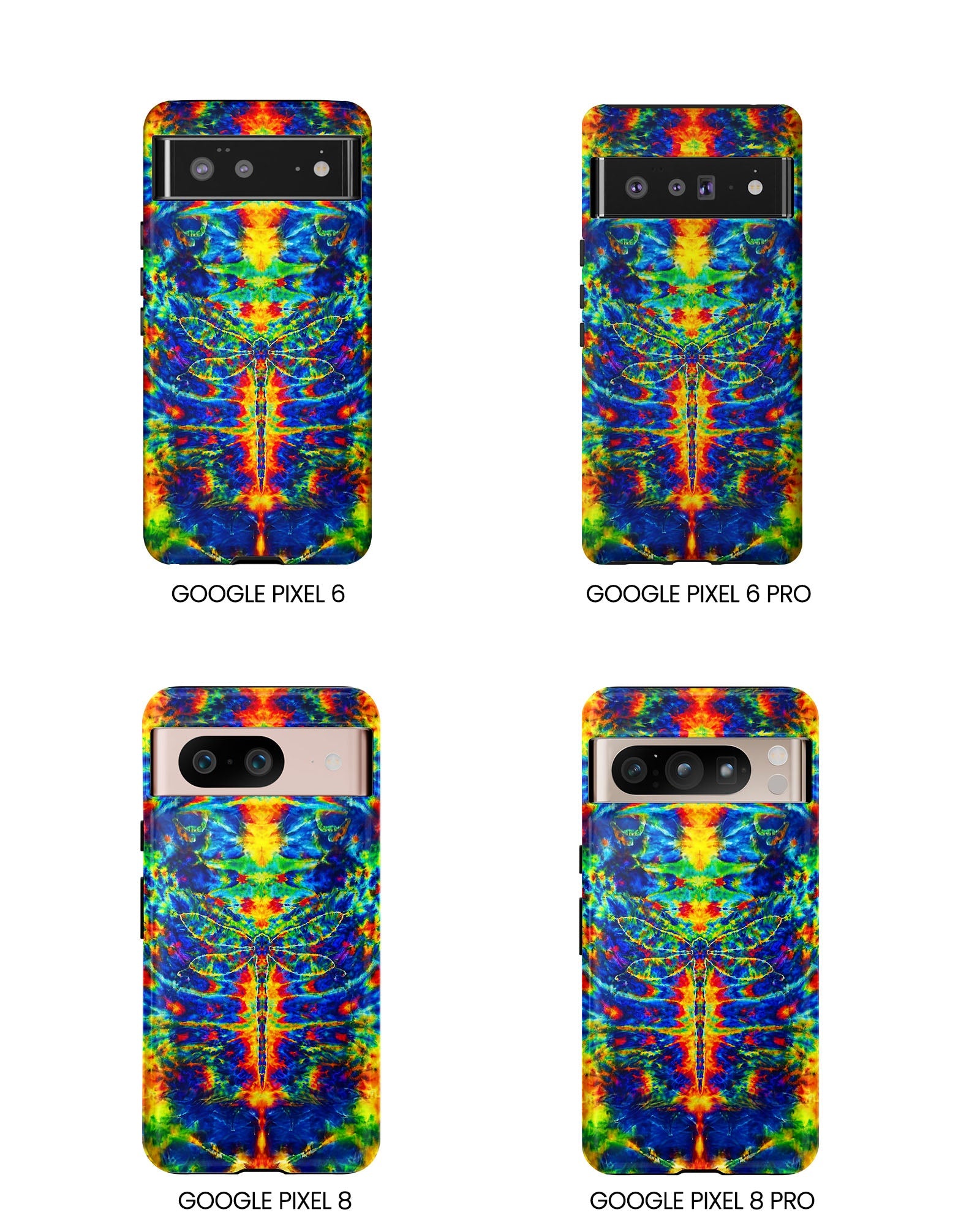 HIPPIE DRAGONFLY COLORFUL SWIRL PHONE CASE - TLNT1105261