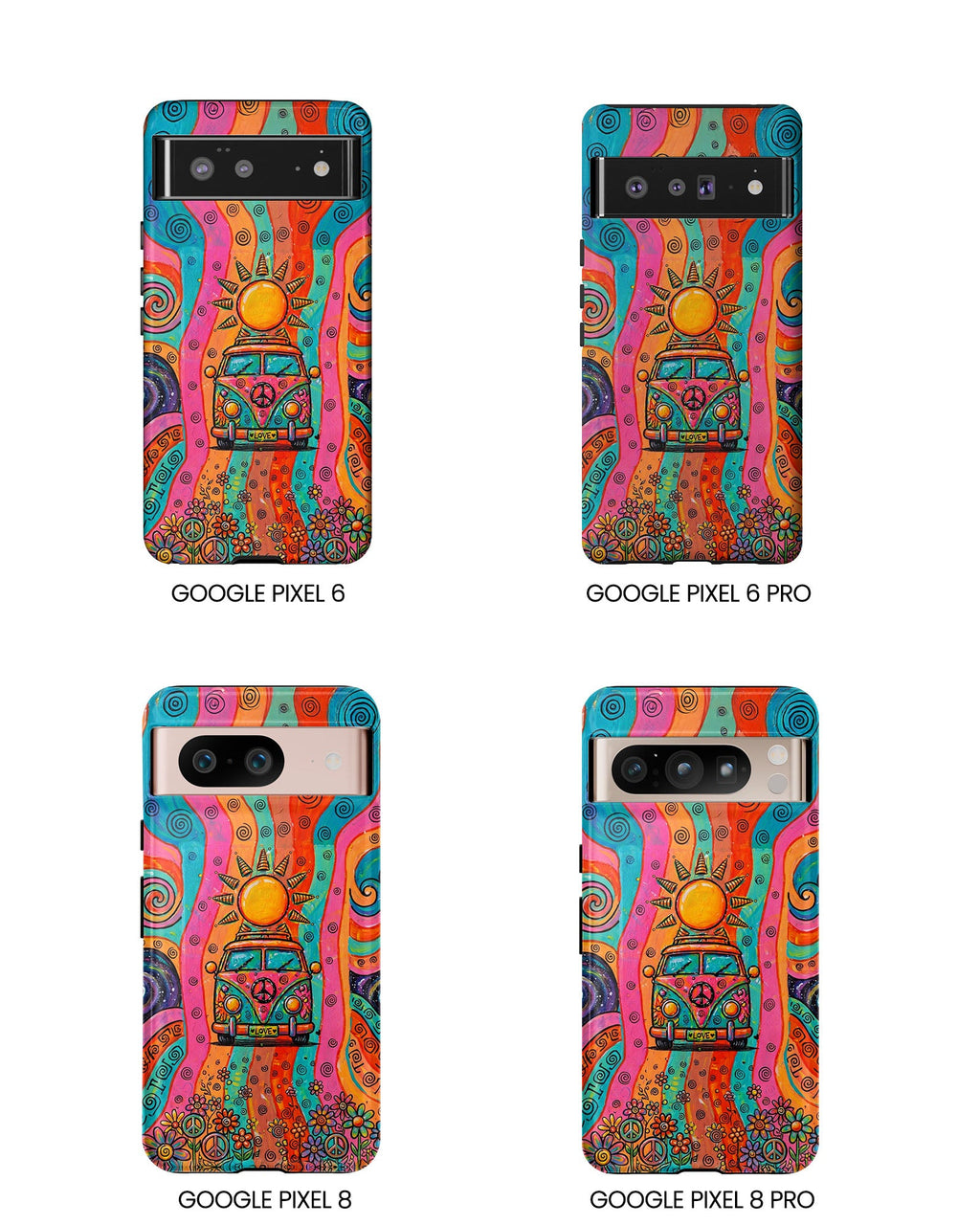 HIPPIE BUS SUN RETRO PHONE CASE  - TLTW2804262