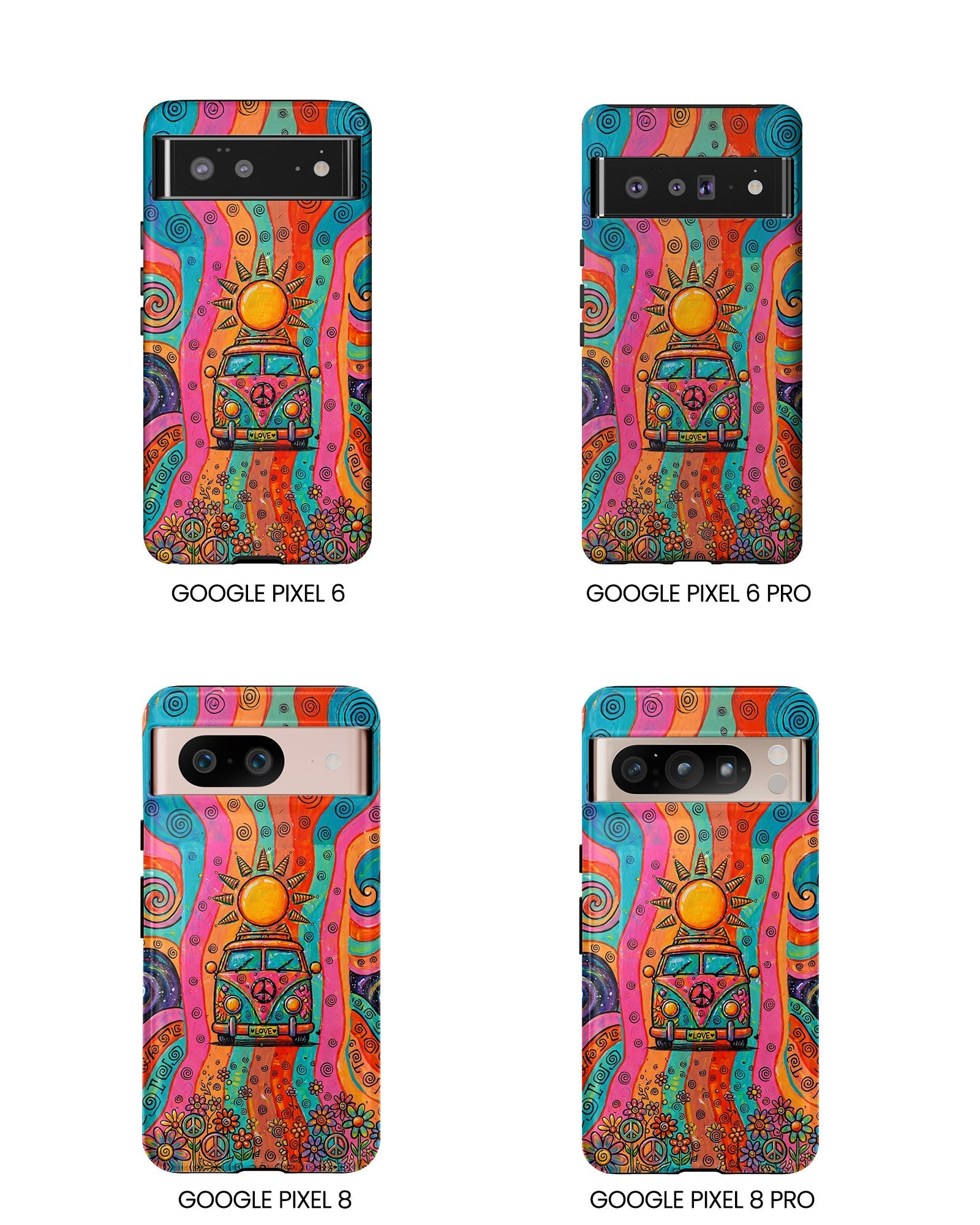 HIPPIE BUS SUN RETRO PHONE CASE  - TLTW2804262