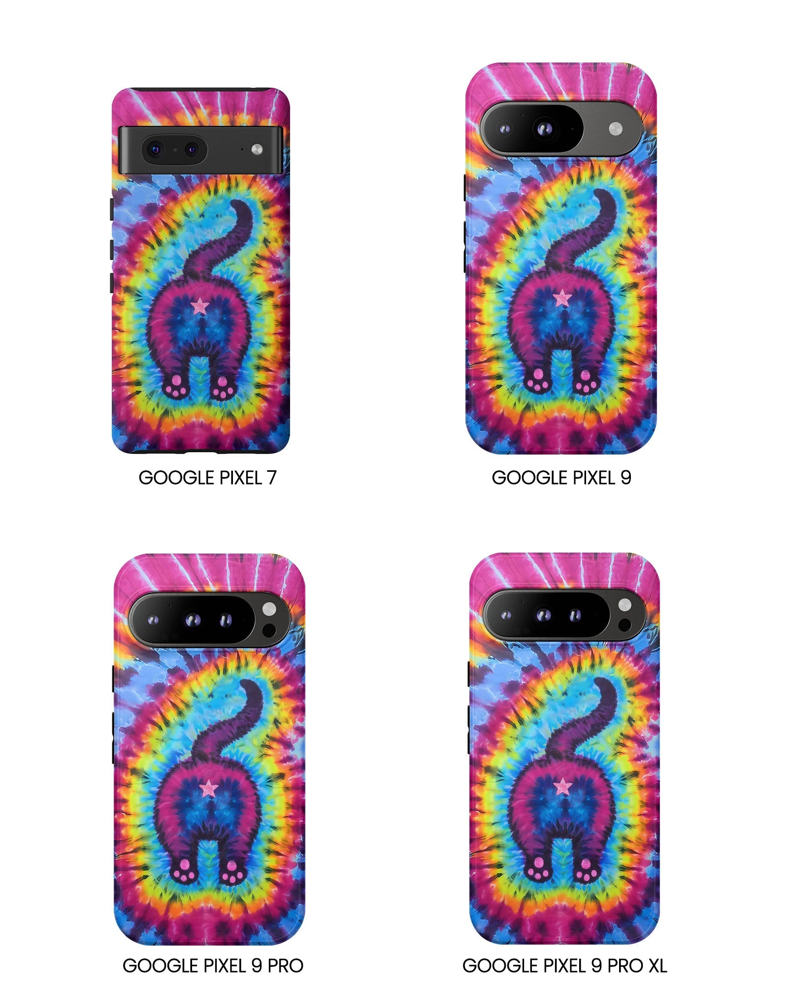 CAT COLORFUL SWIRL PATTERN PHONE CASE - TLTW1404263