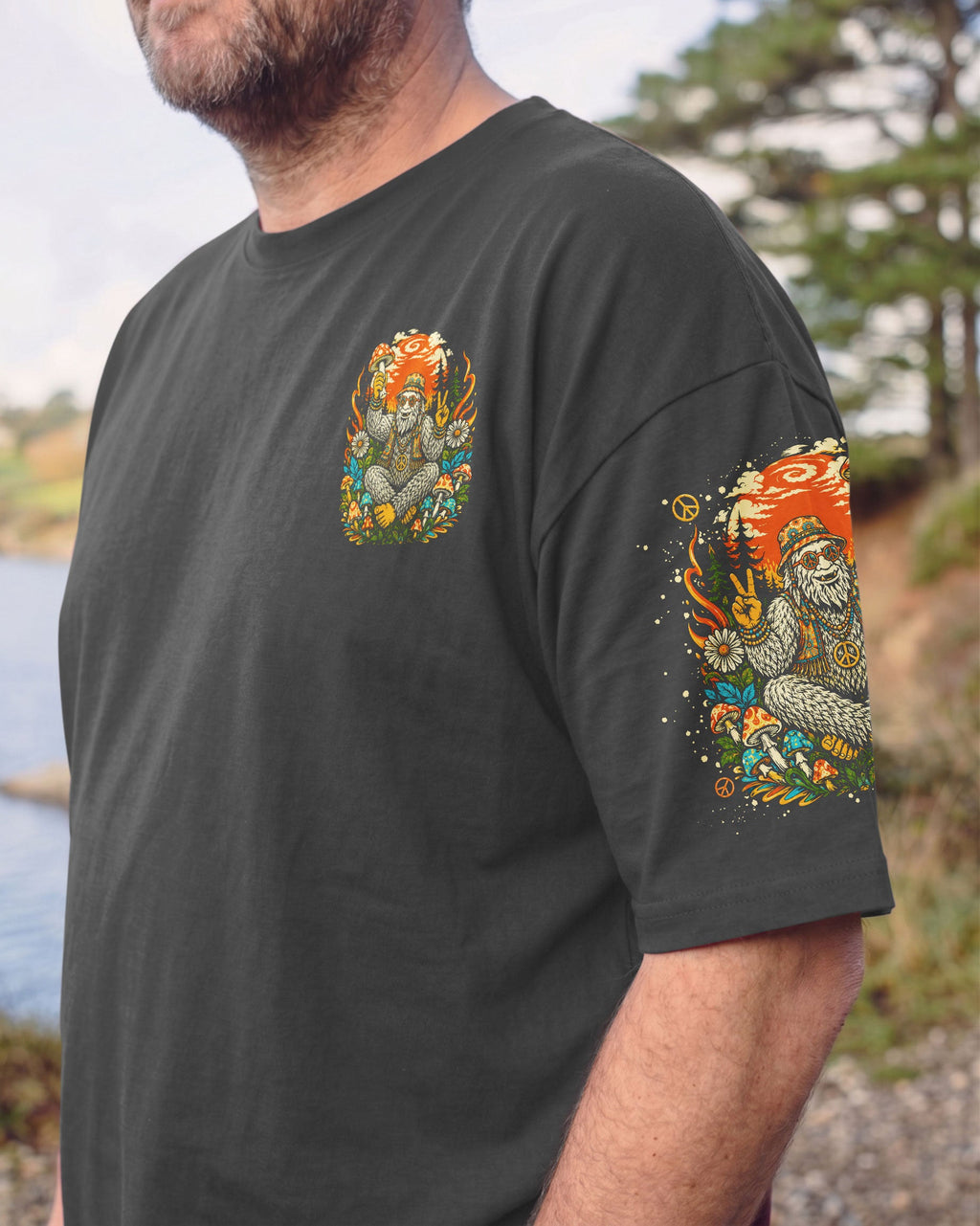 OLD HIPPIES BIGFOOT RETRO ALL OVER PRINT  - TLNO0506262